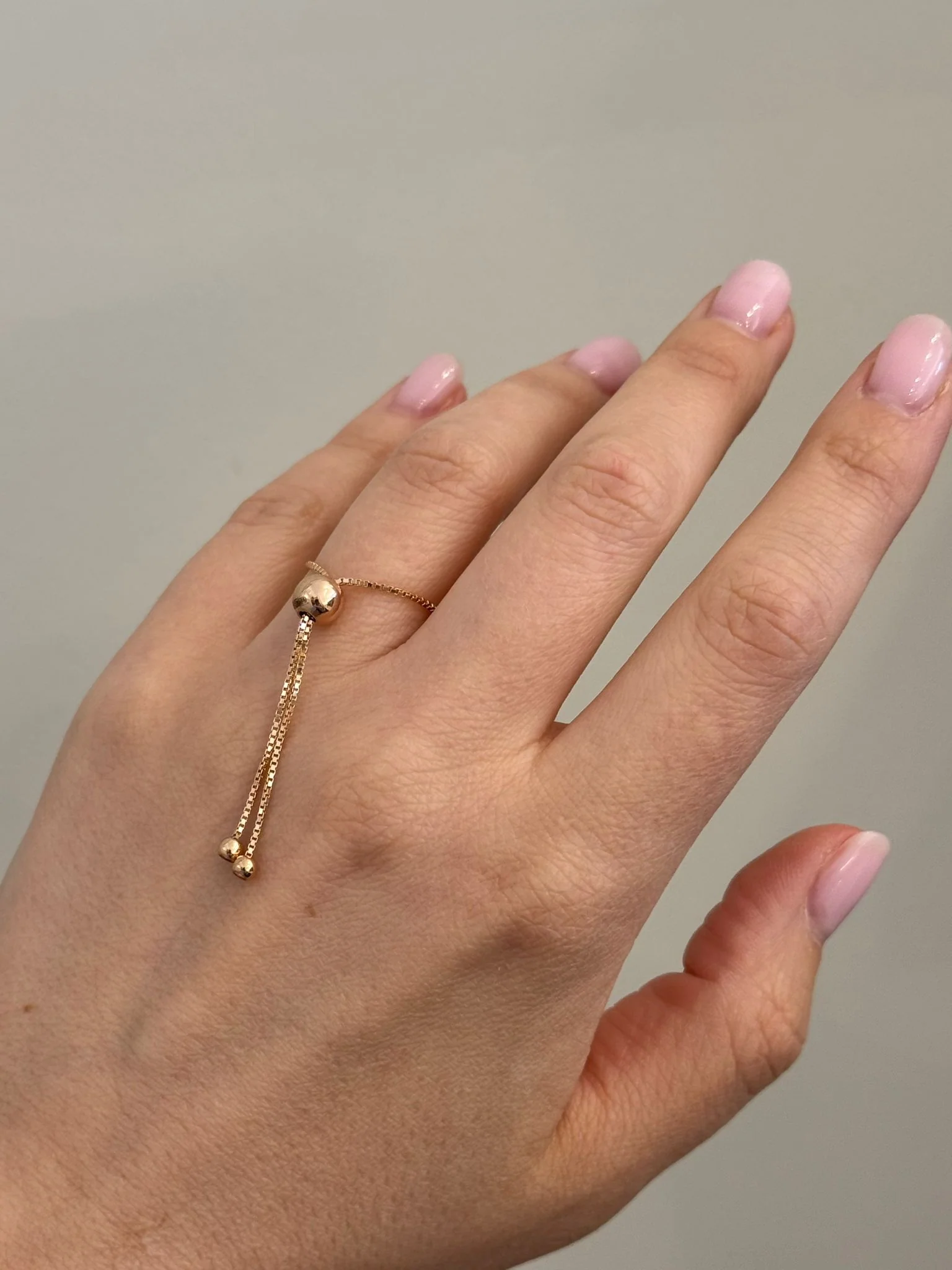 Chain Ring in 14K/585 Rose Gold - Image 2