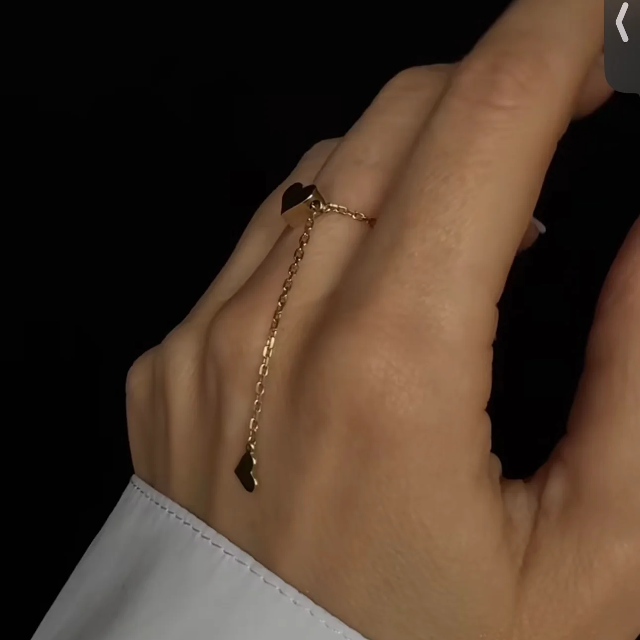 Chain Ring in 14K/585 Rose Gold - Image 3