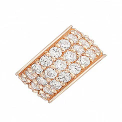 Charm Pendant in 14K/585 Rose Gold with Cubic Zirconia - Image 3