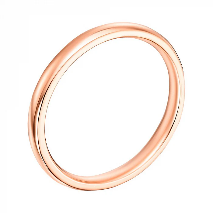 3 mm Classic Wedding Band/Ring in 14K/585 Rose Gold Comfort  Fit - Image 3