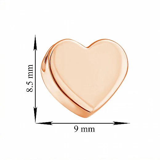 Heart Pendant in 14K/585 Rose Gold - Image 3