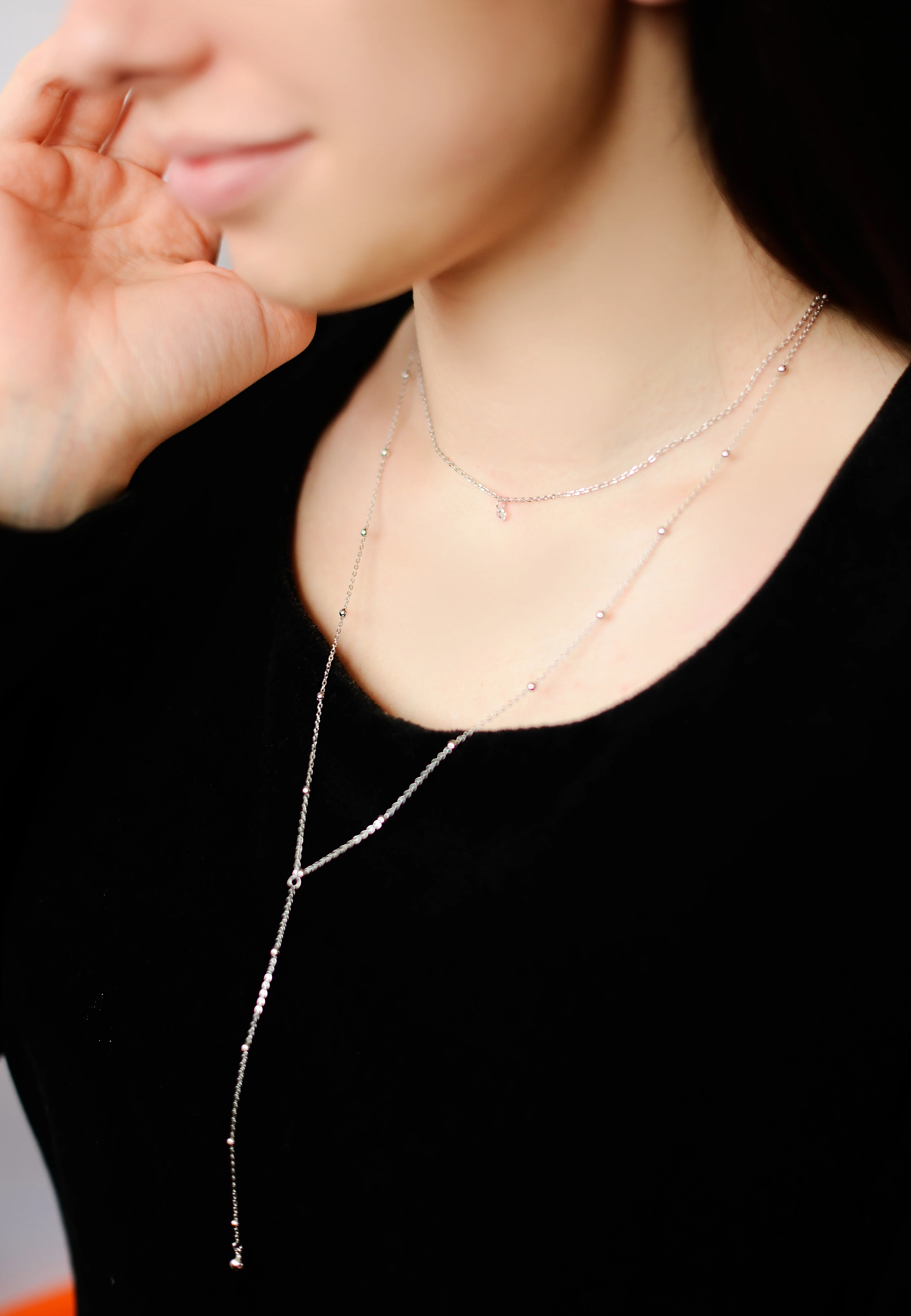 925 Sterling Silver Layered Necklace - Image 3