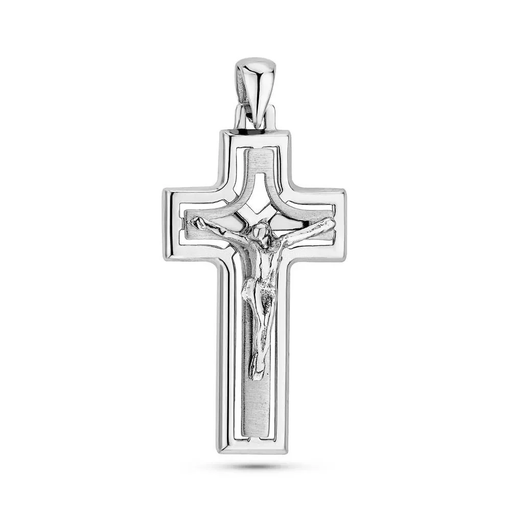 Cross in 14K/585 White Gold