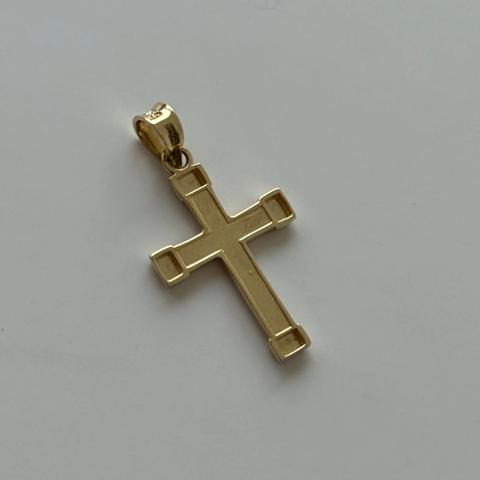 Cross in 14K/585 Yellow and White Gold - Image 2