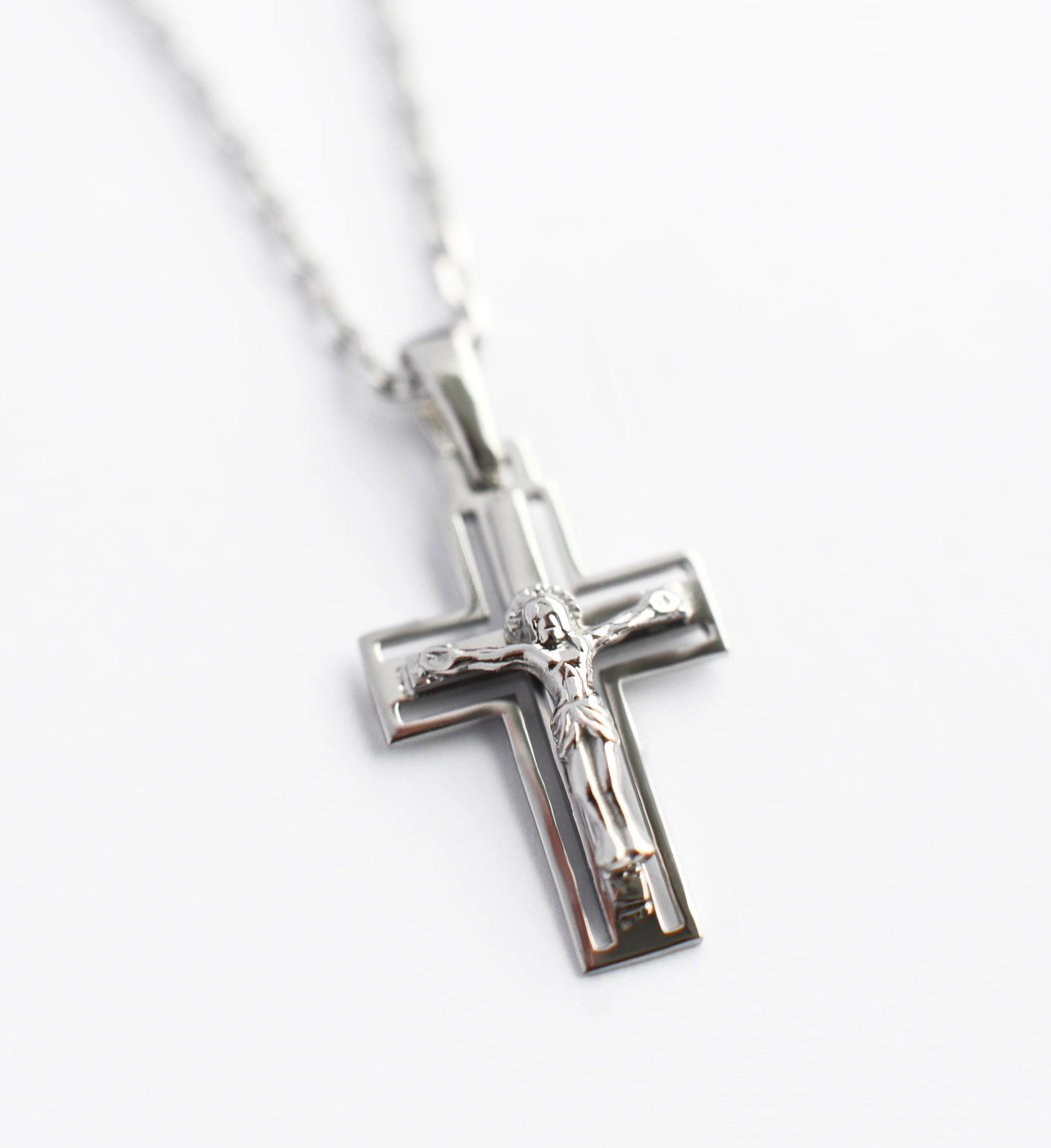 Cross in 14K/585 White Gold - Image 4