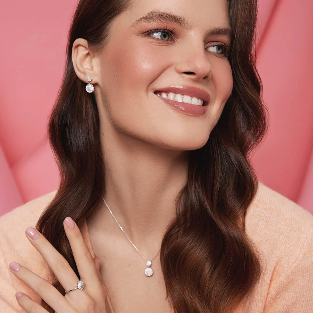 Diamond Necklace in 14K/585 White Gold - Image 3