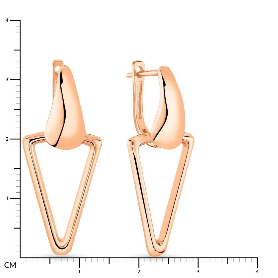 Drop Earrings in 14K/585 Rose Gold - Image 2