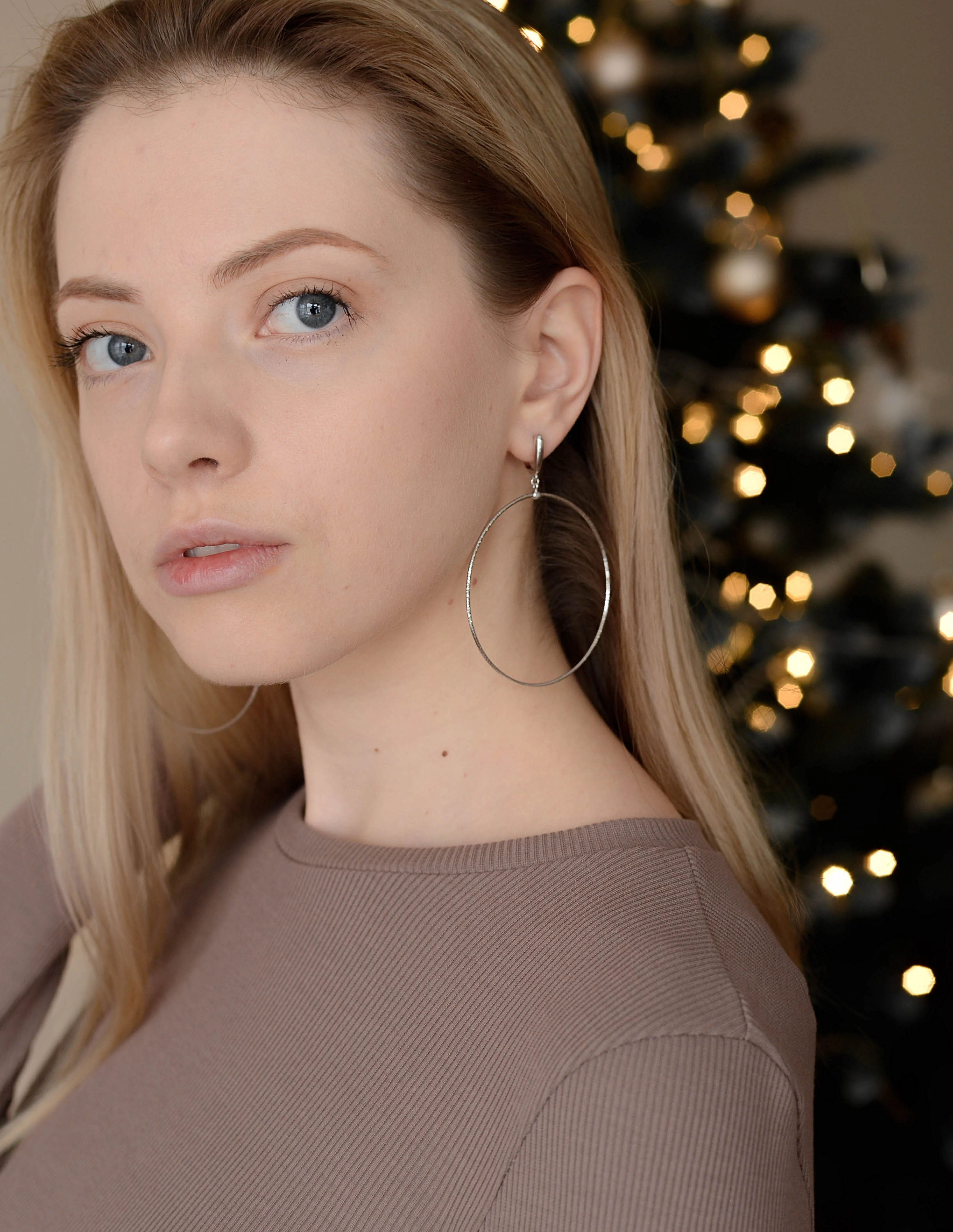 Drop Earrings in 14K/585 White Gold - Image 2