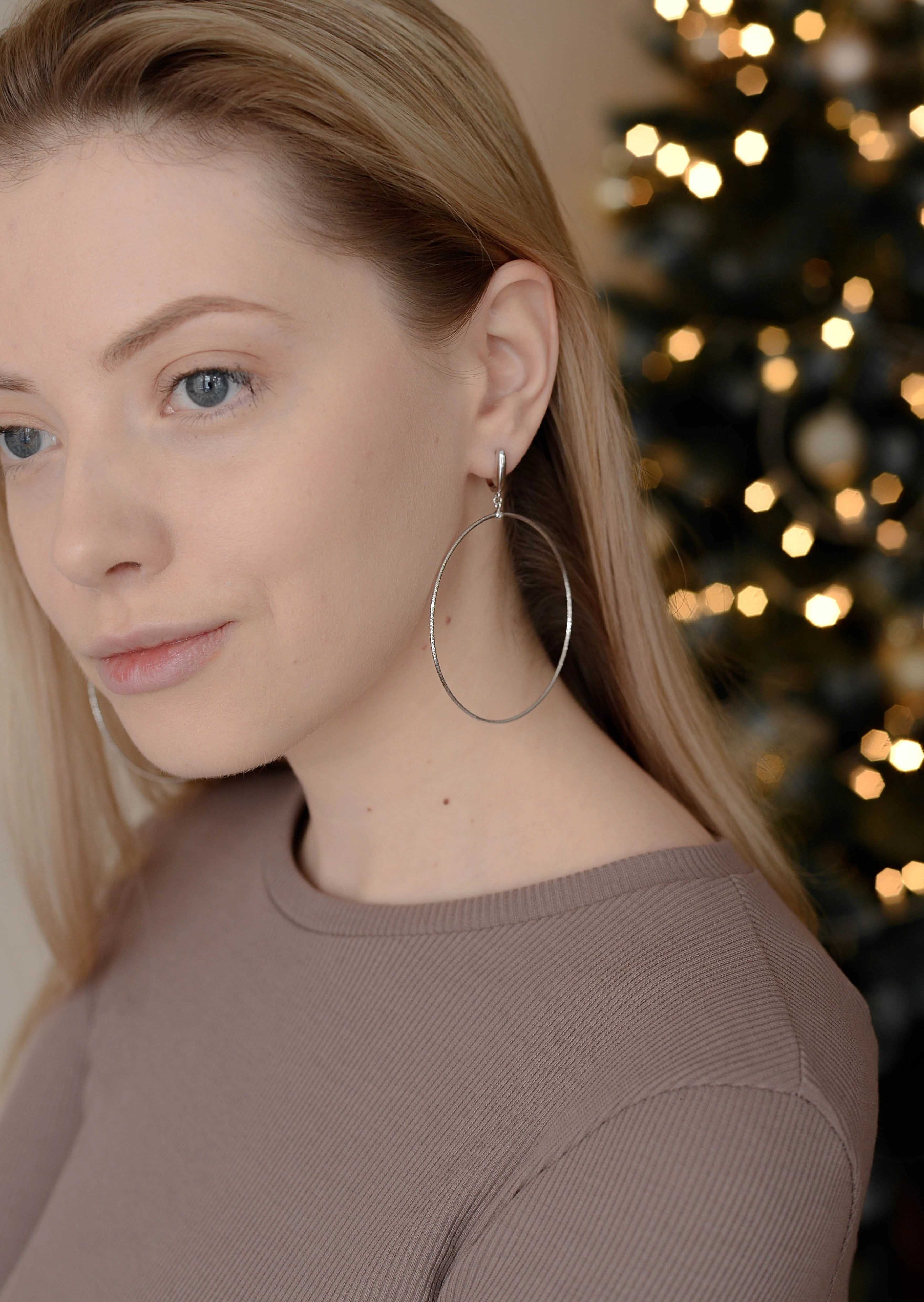 Drop Earrings in 14K/585 White Gold - Image 4