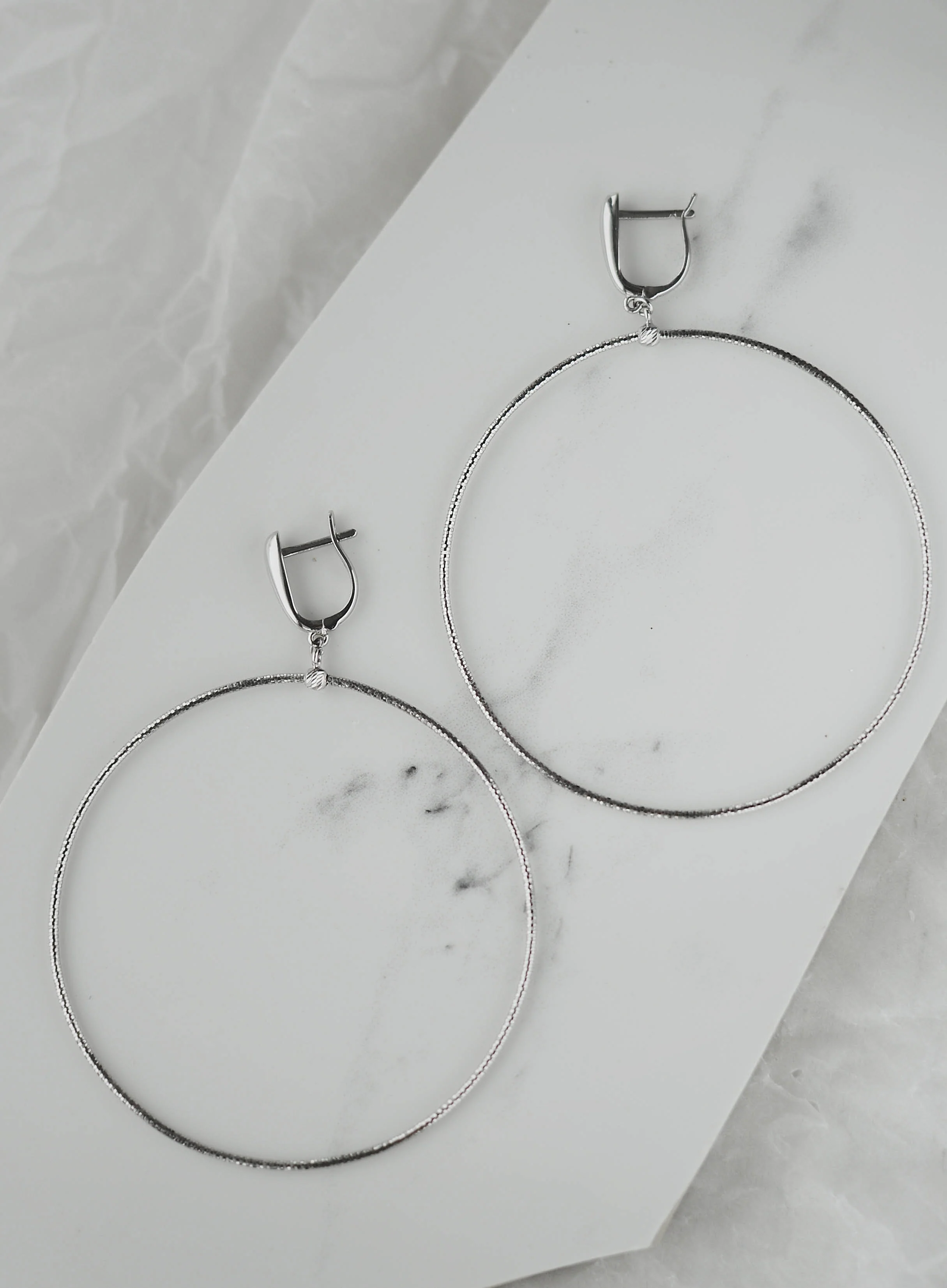 Drop Earrings in 14K/585 White Gold - Image 5