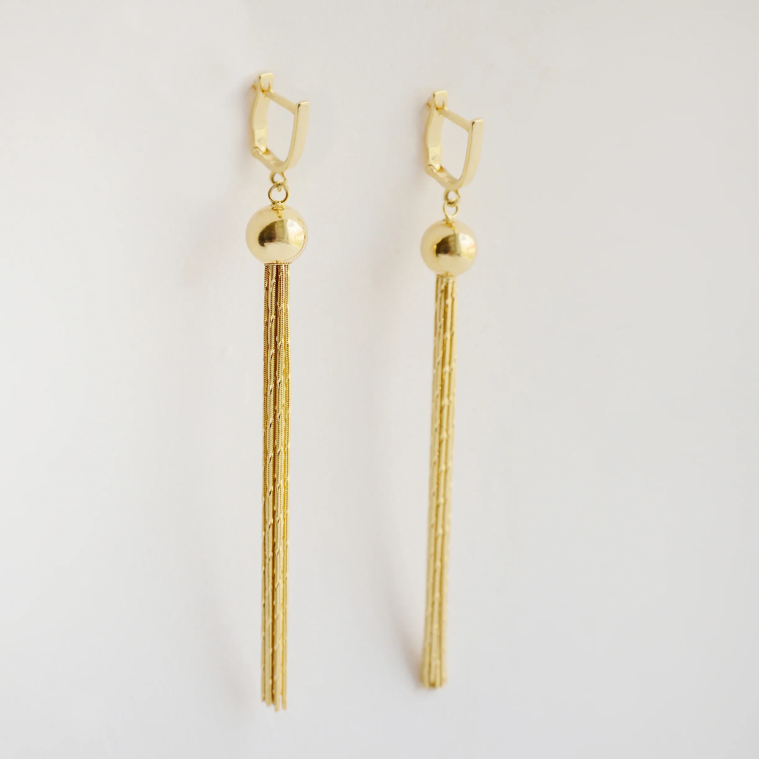 Drop Earrings in 14K/585 Yellow Gold - Image 2