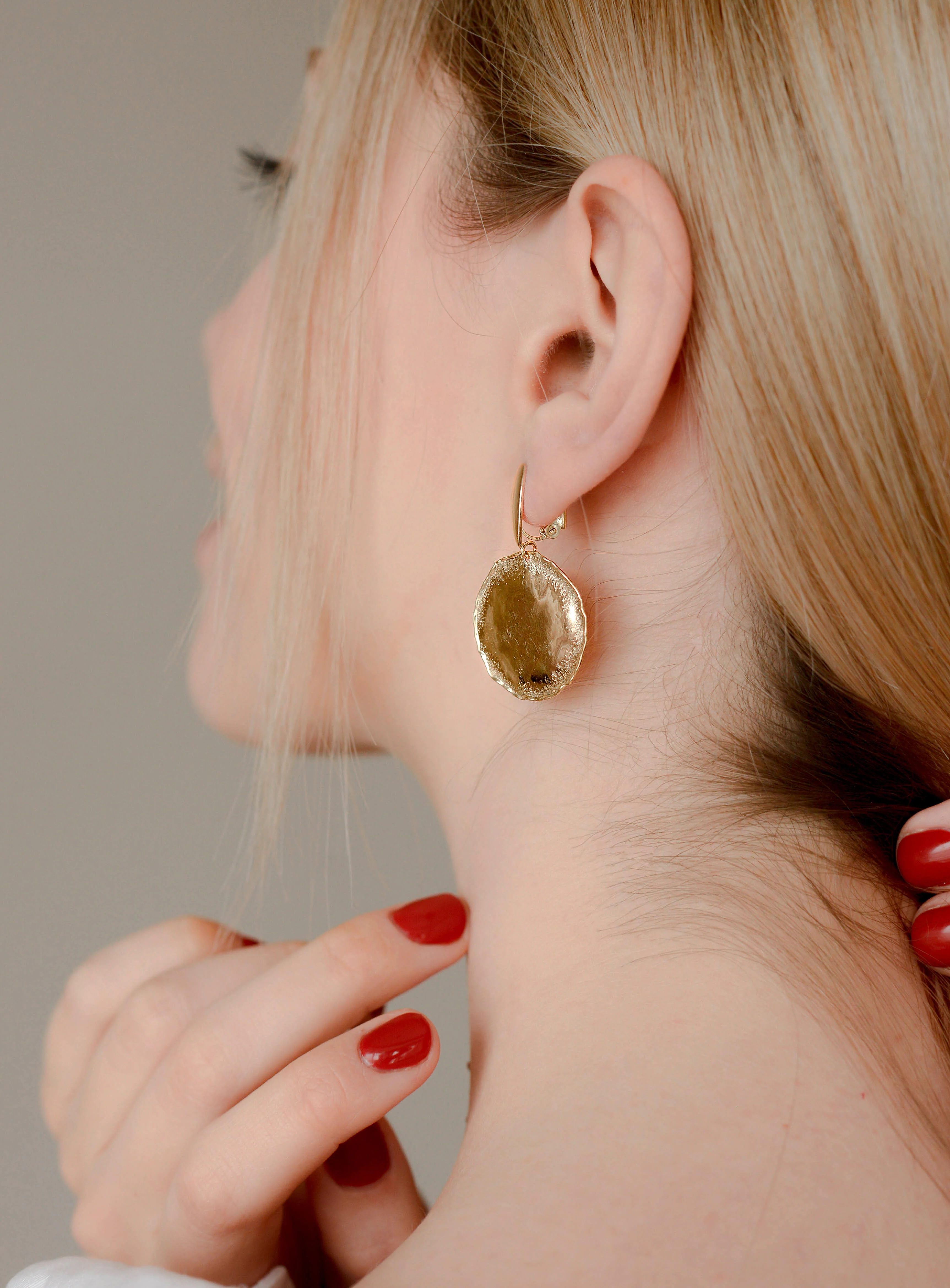 Drop Earrings in 14K/585 Yellow Gold - Image 3