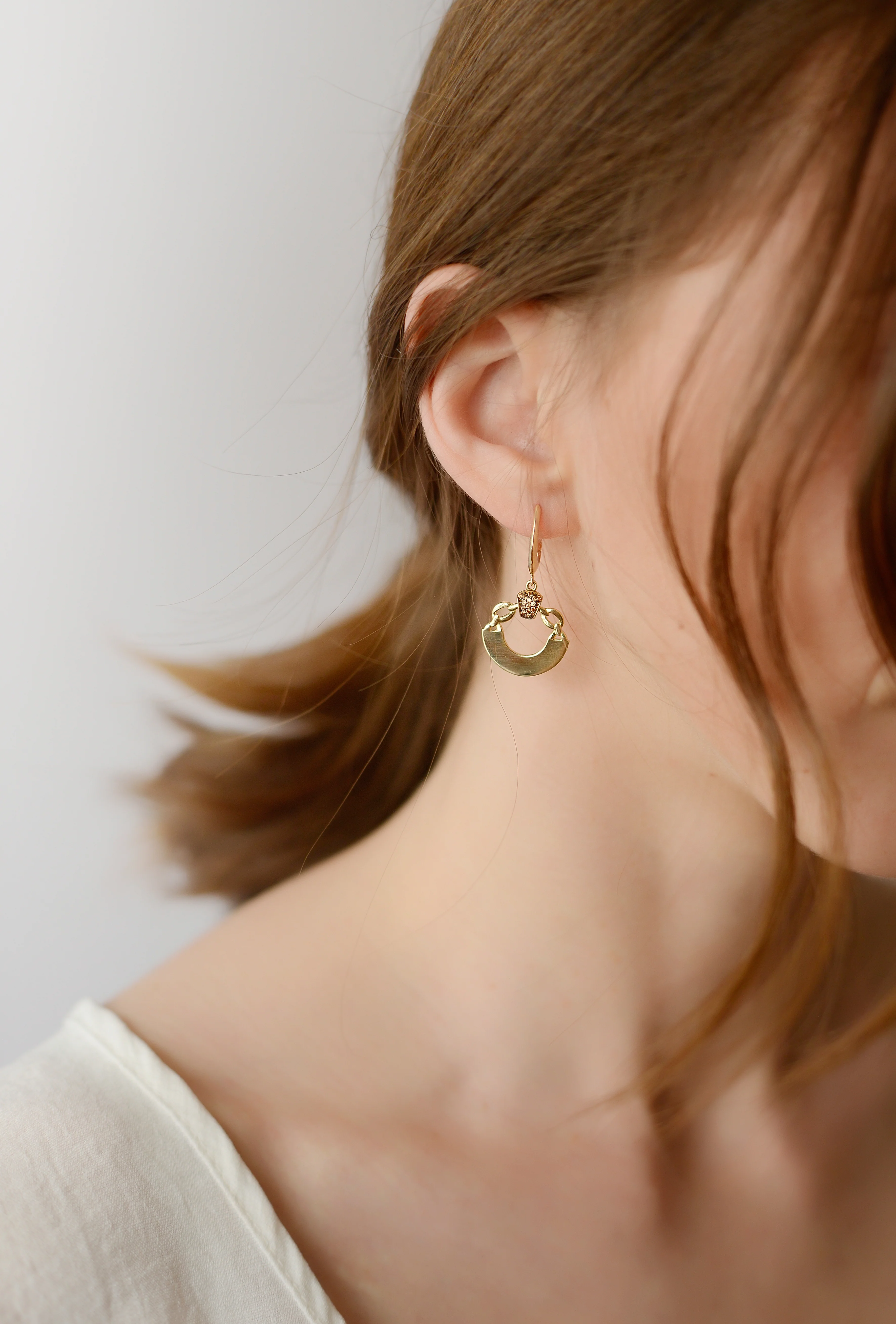 Drop Earrings in 14K/585 Yellow Gold - Image 2
