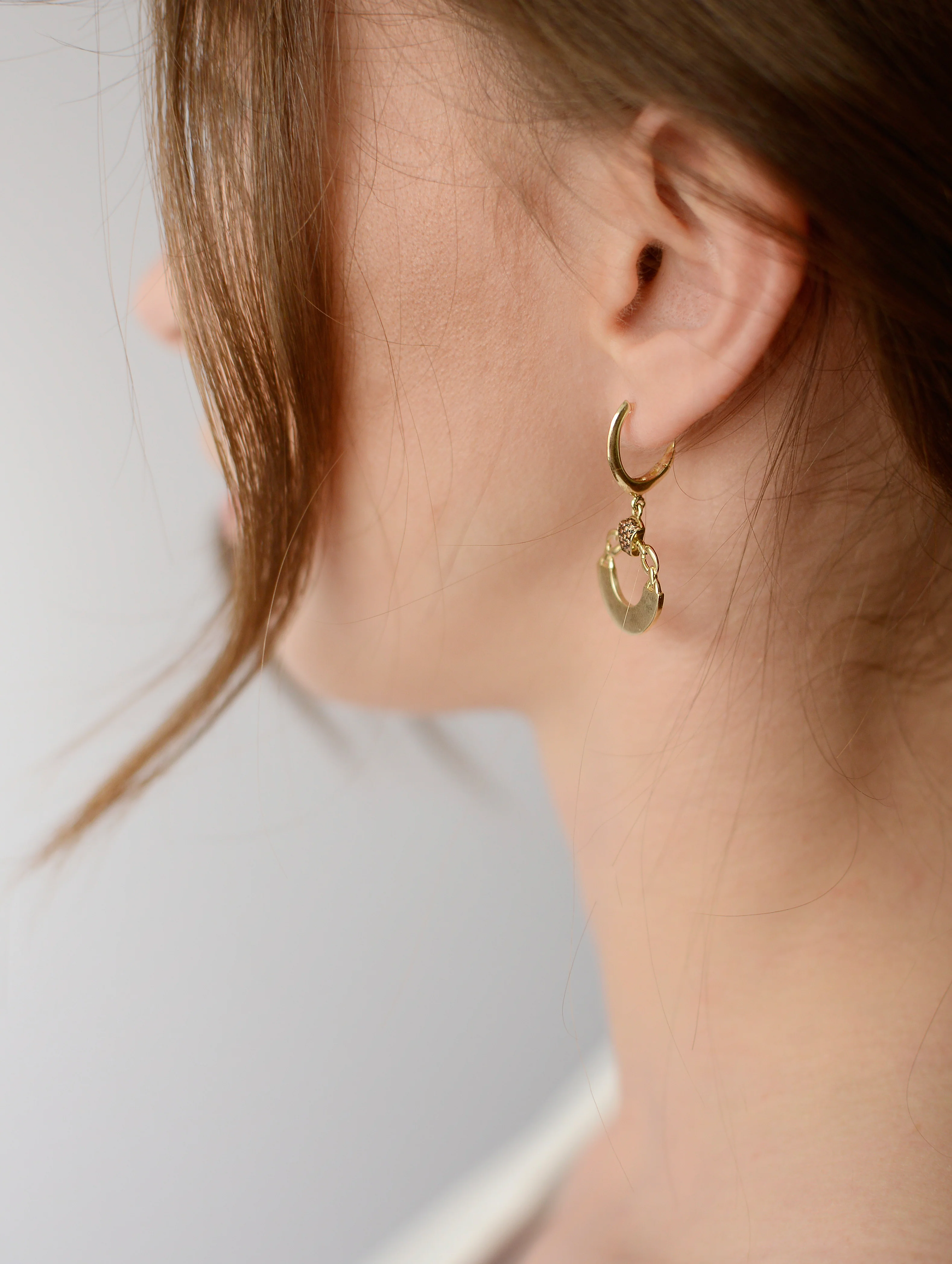 Drop Earrings in 14K/585 Yellow Gold - Image 4
