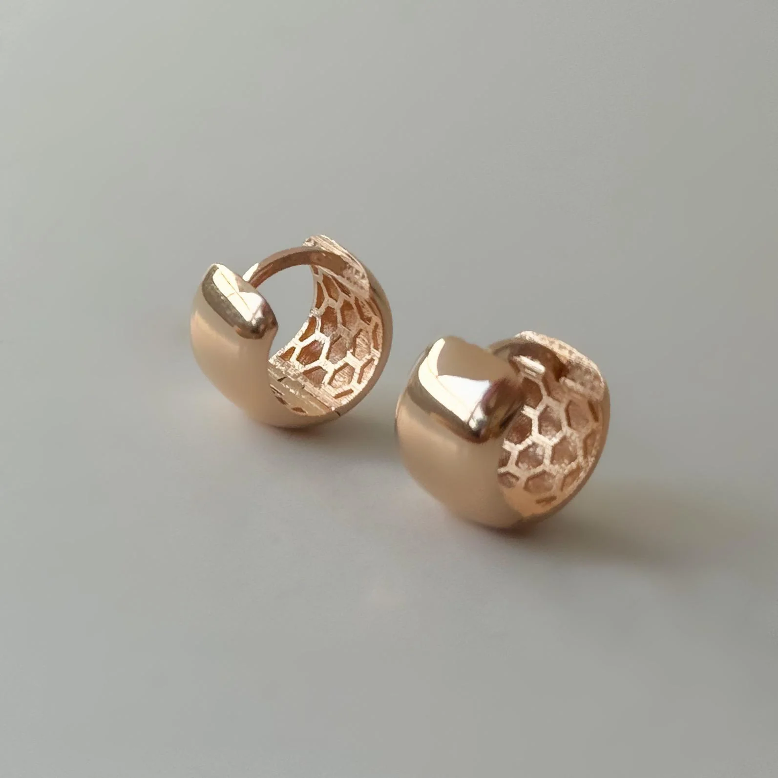 Hoop Earrings in 14K/585 Gold - Image 3
