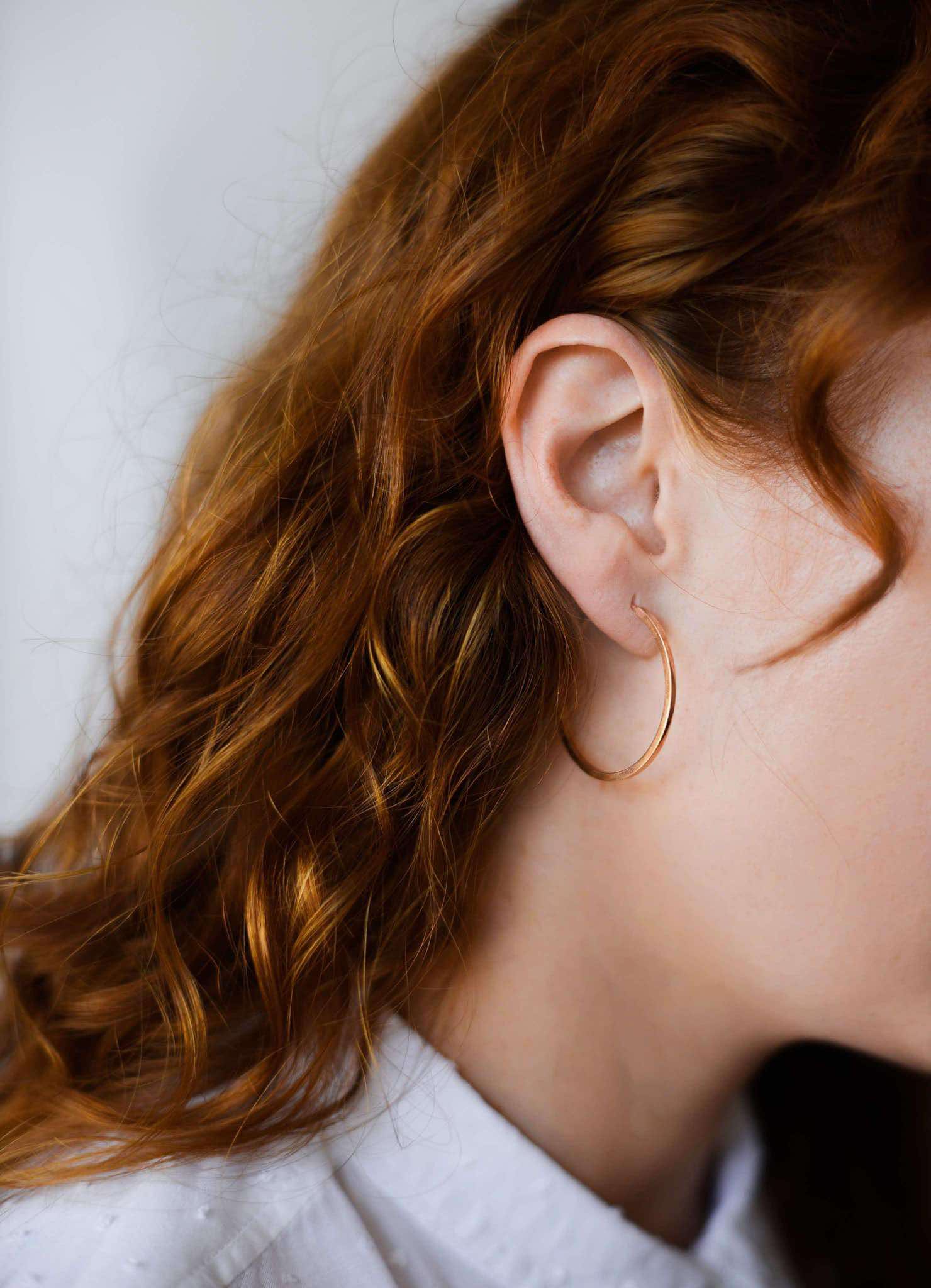 Hoop Earrings in 14K/585 Rose Gold - Image 3