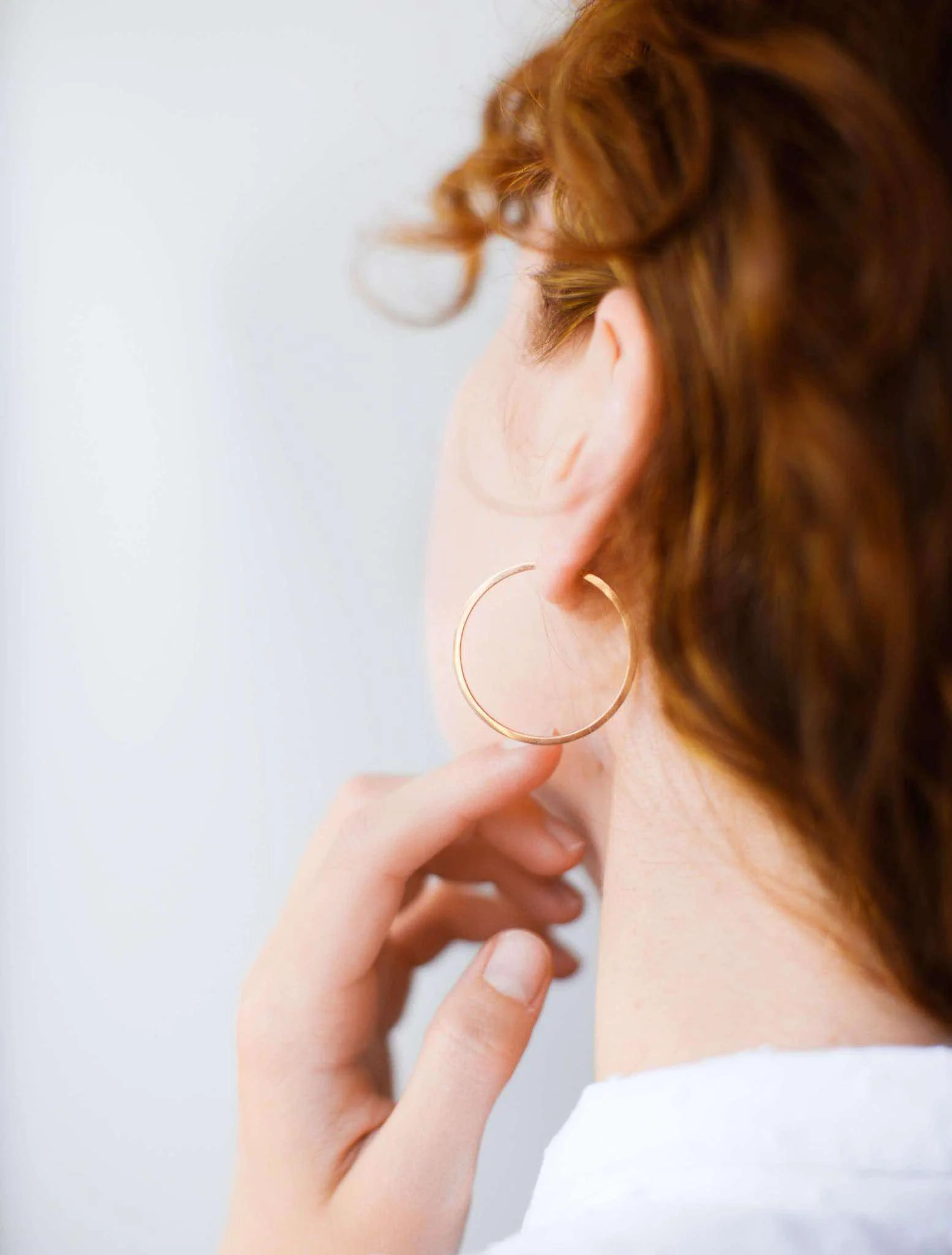 Hoop Earrings in 14K/585 Rose Gold - Image 4