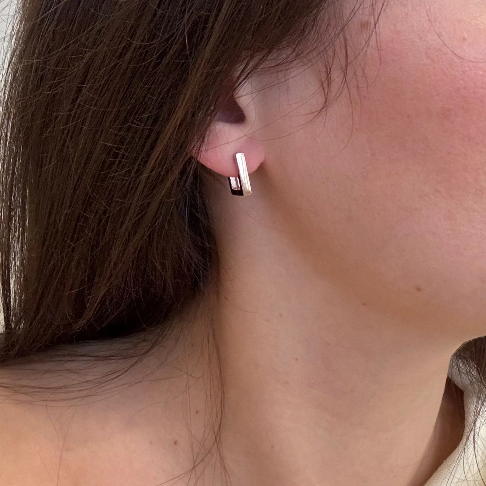 Hoop Earrings in 14K/585 Rose Gold - Image 4