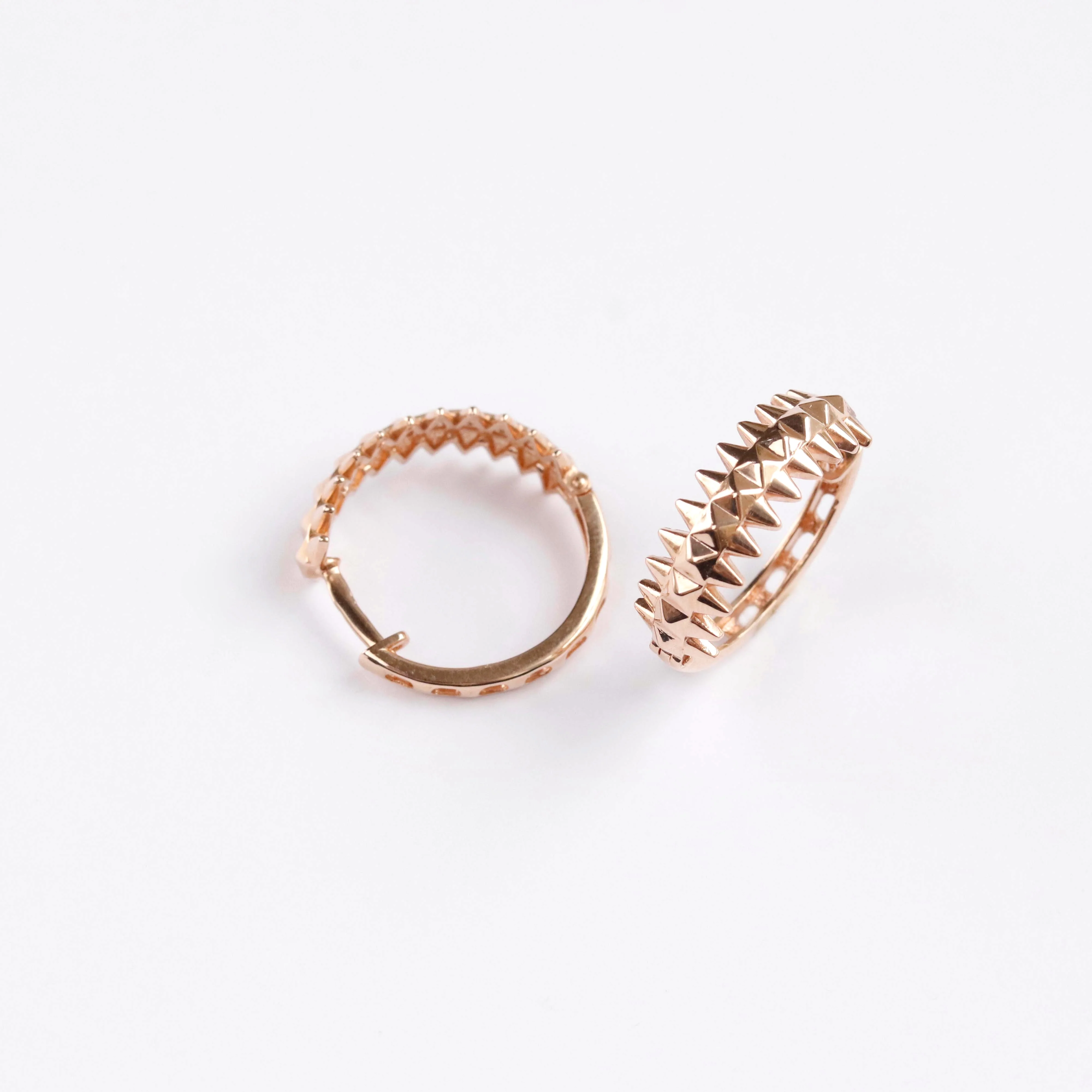 Hoop Earrings in 14K/585 Rose Gold - Image 3