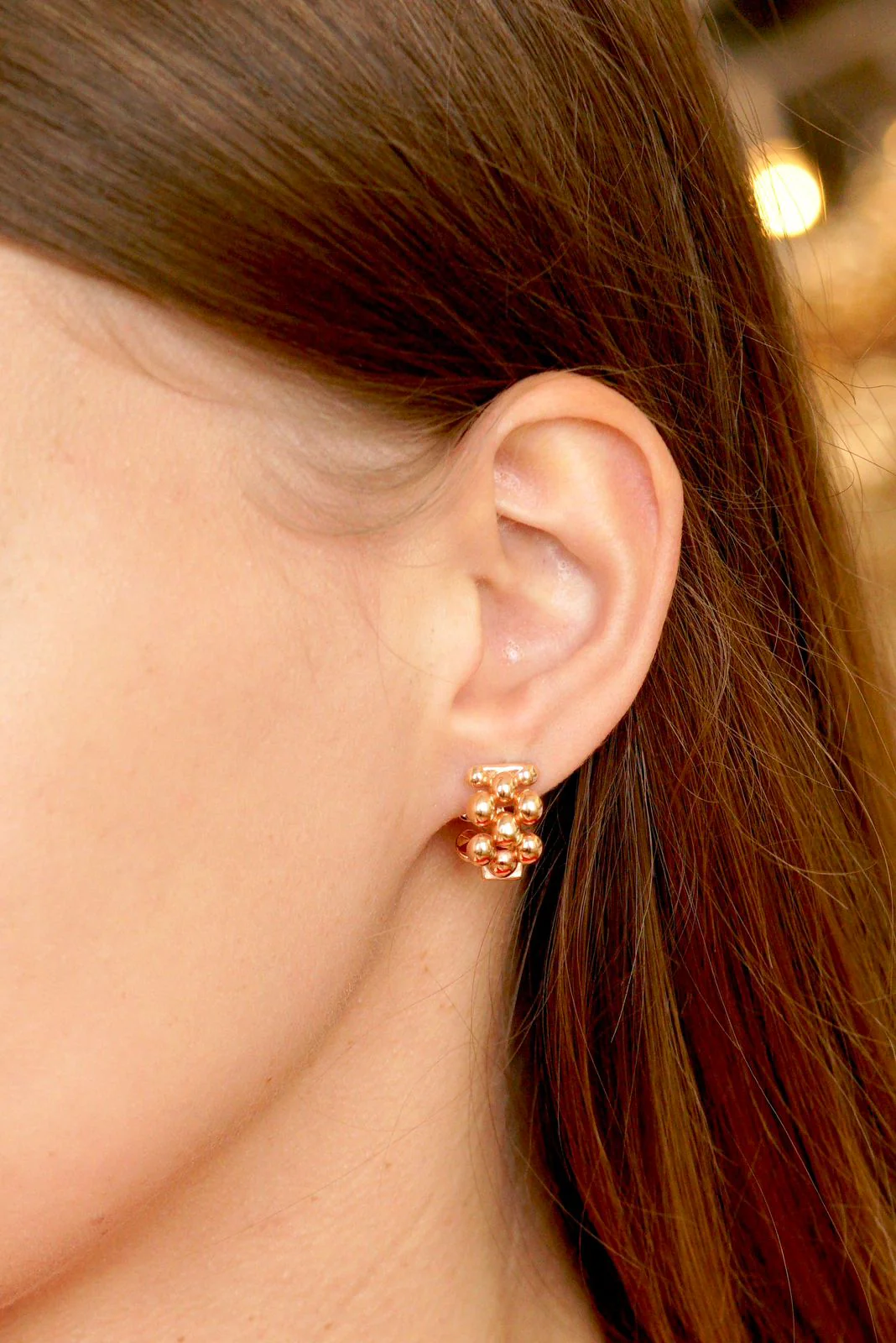 Hoop Earrings in 14K/585 Rose Gold - Image 2