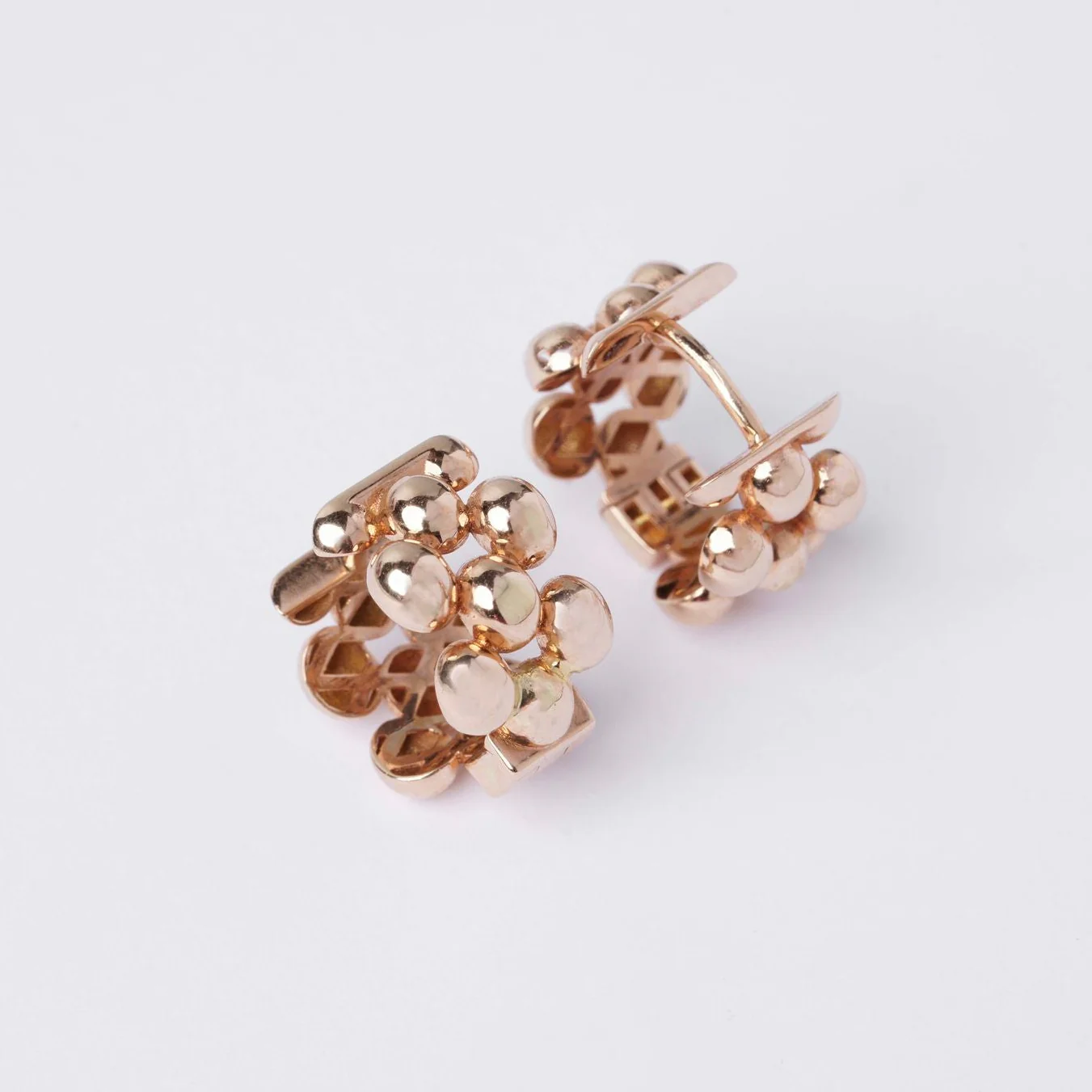 Hoop Earrings in 14K/585 Rose Gold - Image 6