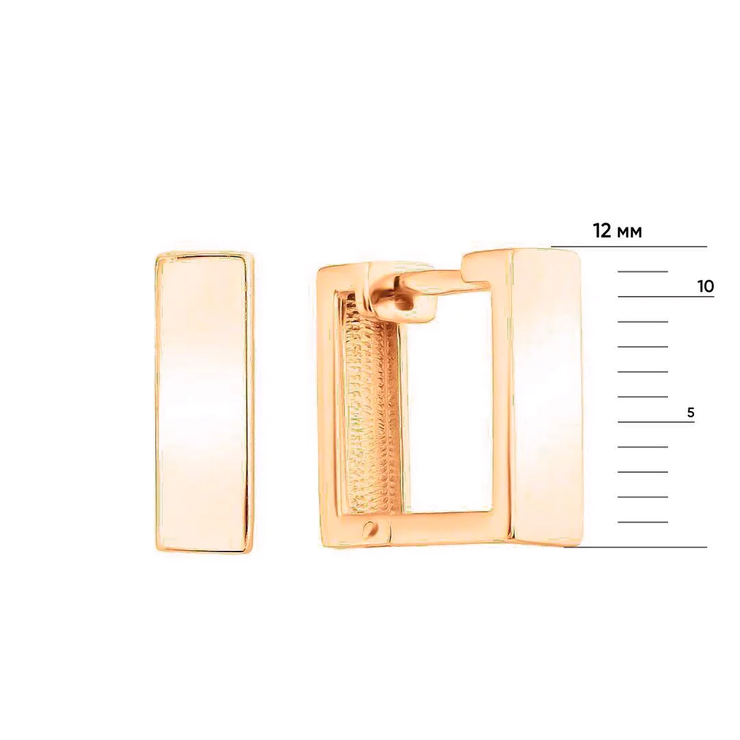 Hoop Earrings in 14K/585 Rose Gold - Image 2