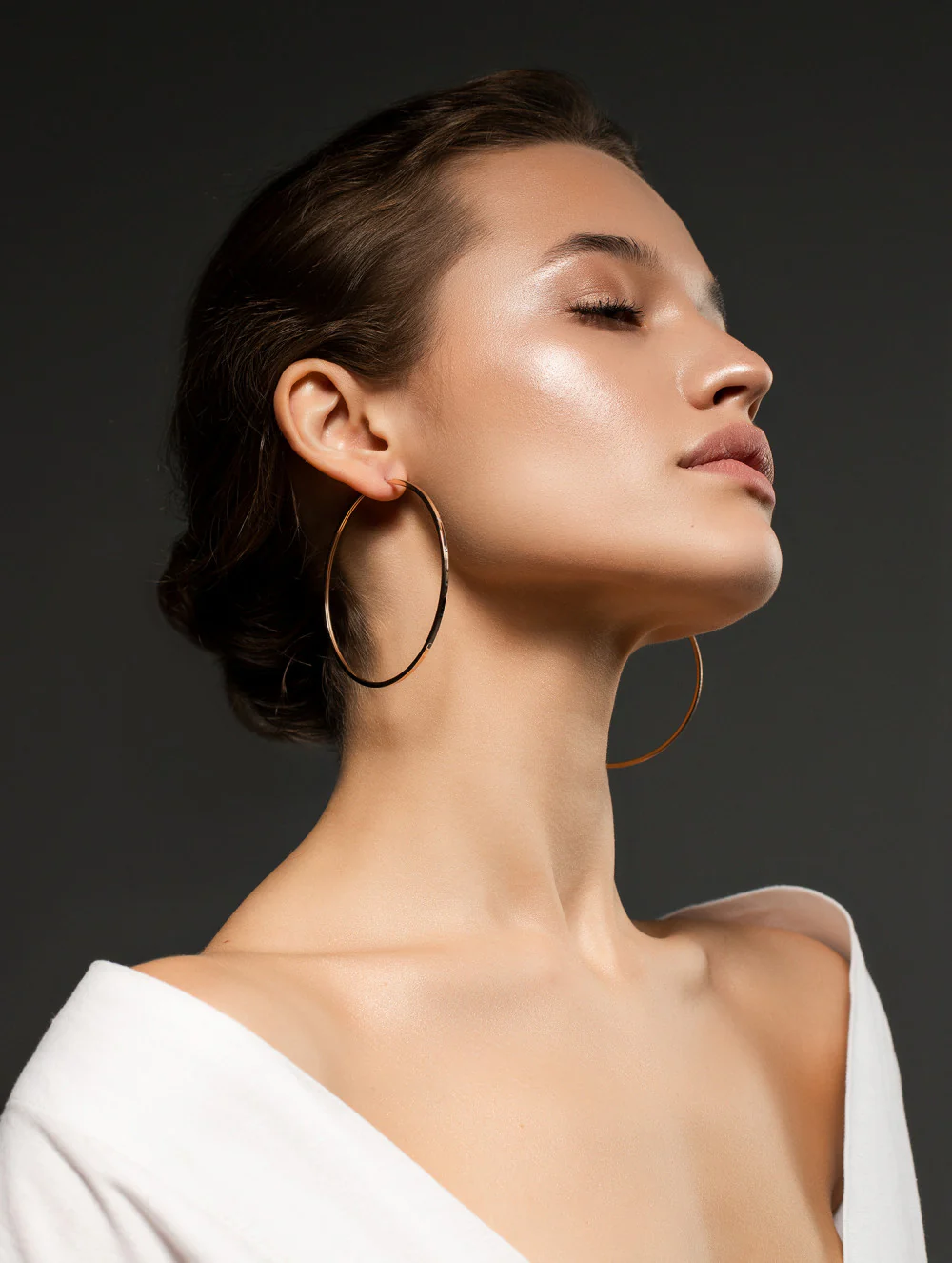Hoop Earrings in 14K/585 Rose Gold - Image 2