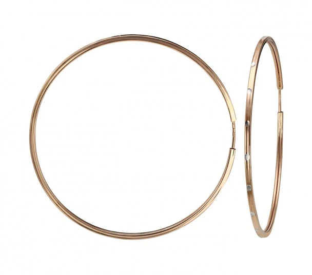 Hoop Earrings in 14K/585 Rose Gold - Image 3