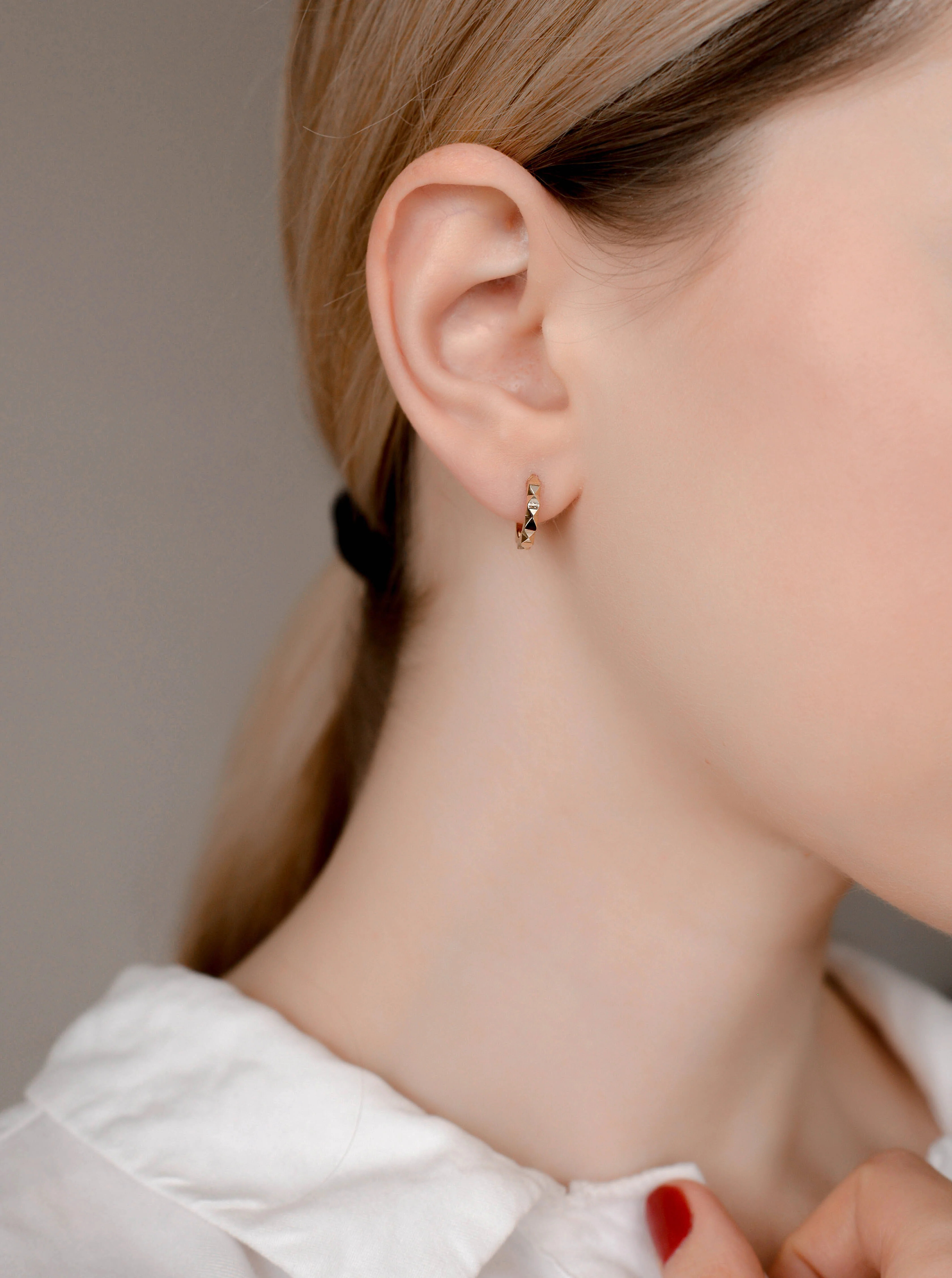 Hoop Earrings in 14K/585 Yellow Gold - Image 4