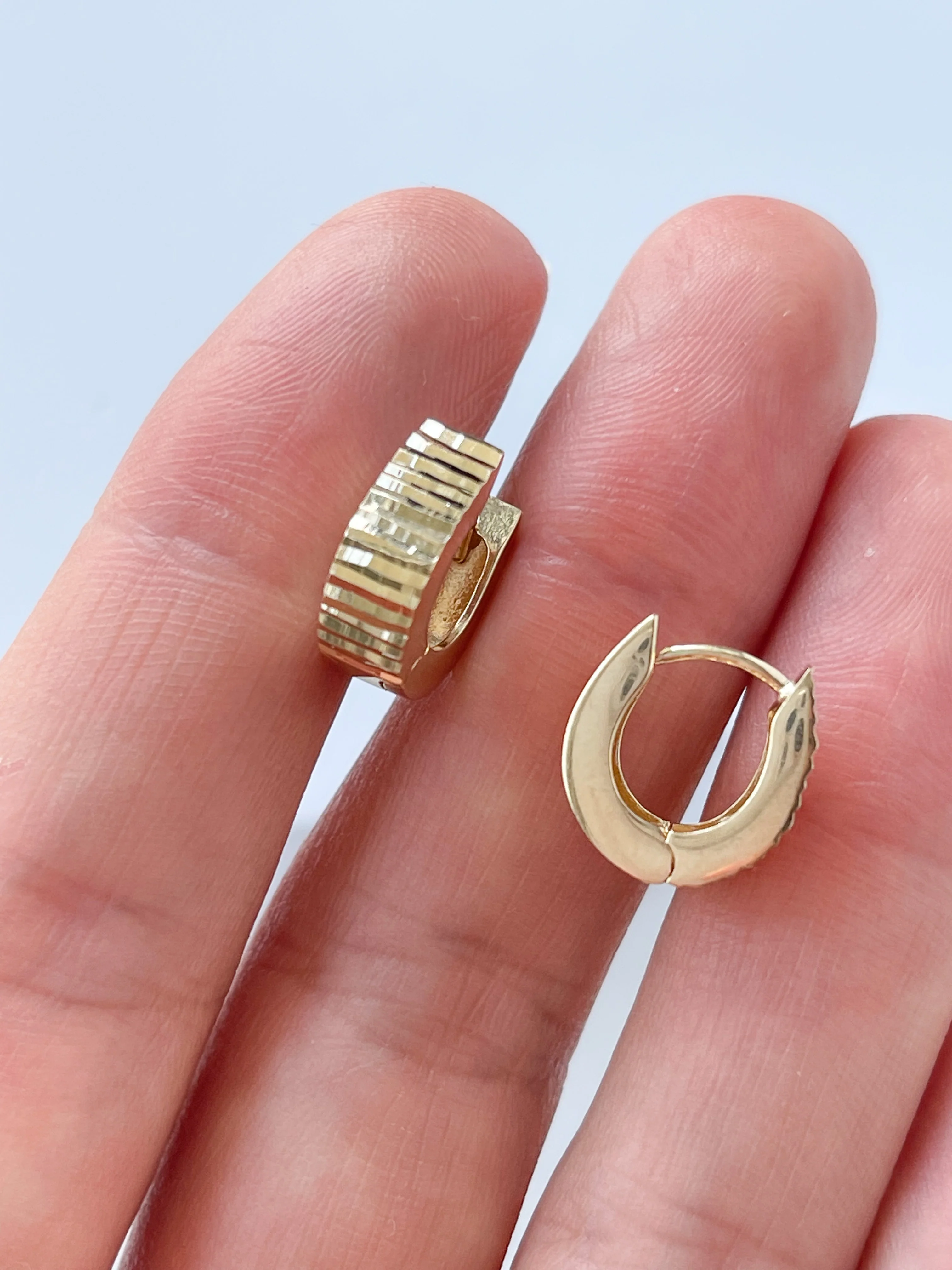 Hoop Earrings in 14K/585 Yellow Gold - Image 5
