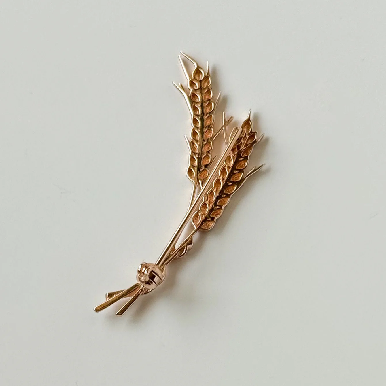 Jewellery Pin Wheat in 14K/585 Rose Gold - Image 3