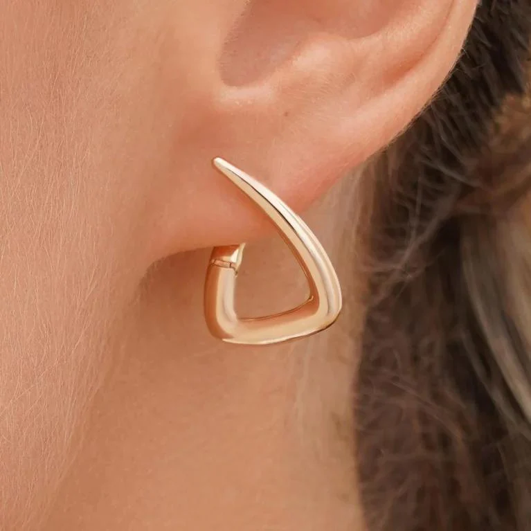 Lever Back Earrings in 14K/585 Rose Gold - Image 2