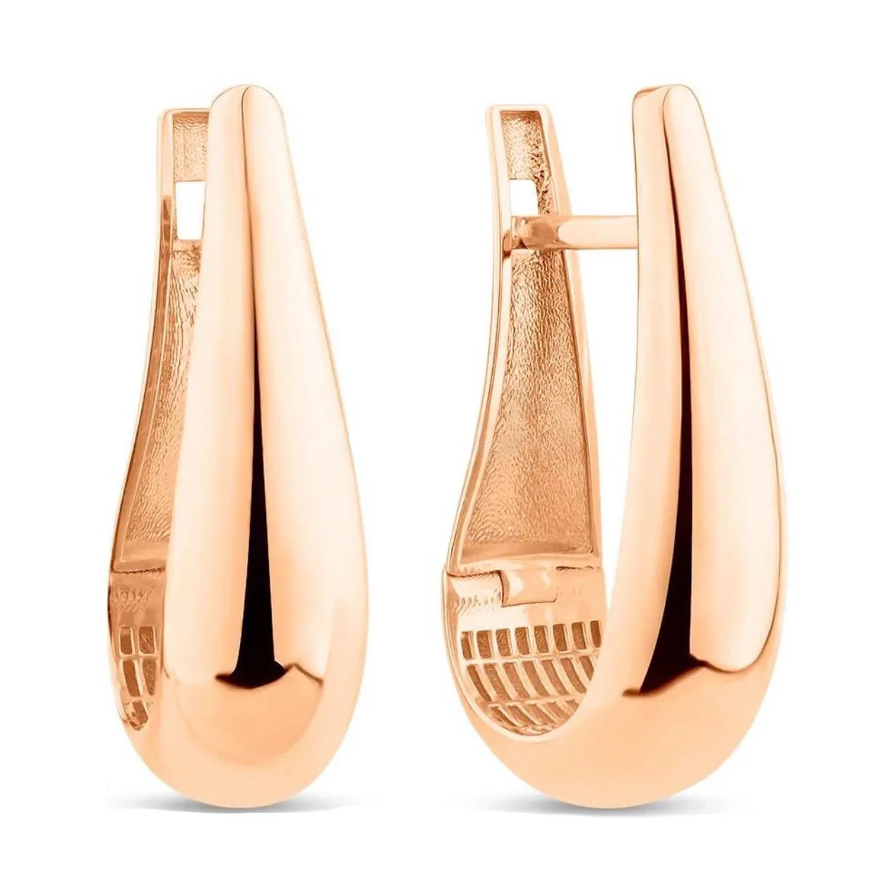 Lever Back Earrings in 14K/585 Rose Gold