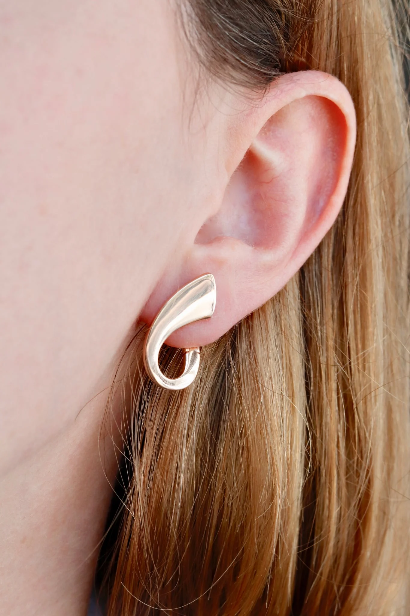 Lever Back Earrings in 14K/585 Rose Gold - Image 5