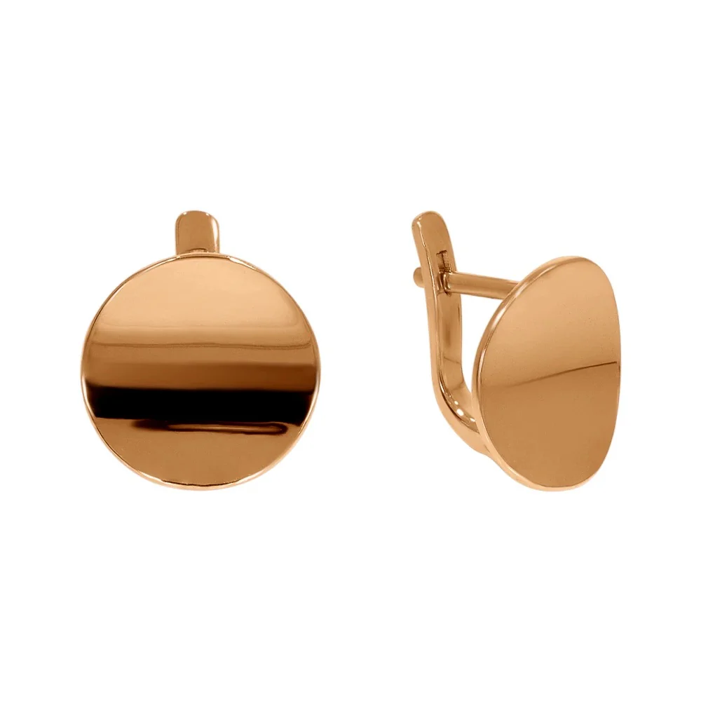 Lever Back Earrings in 14K/585 Rose Gold - Image 3