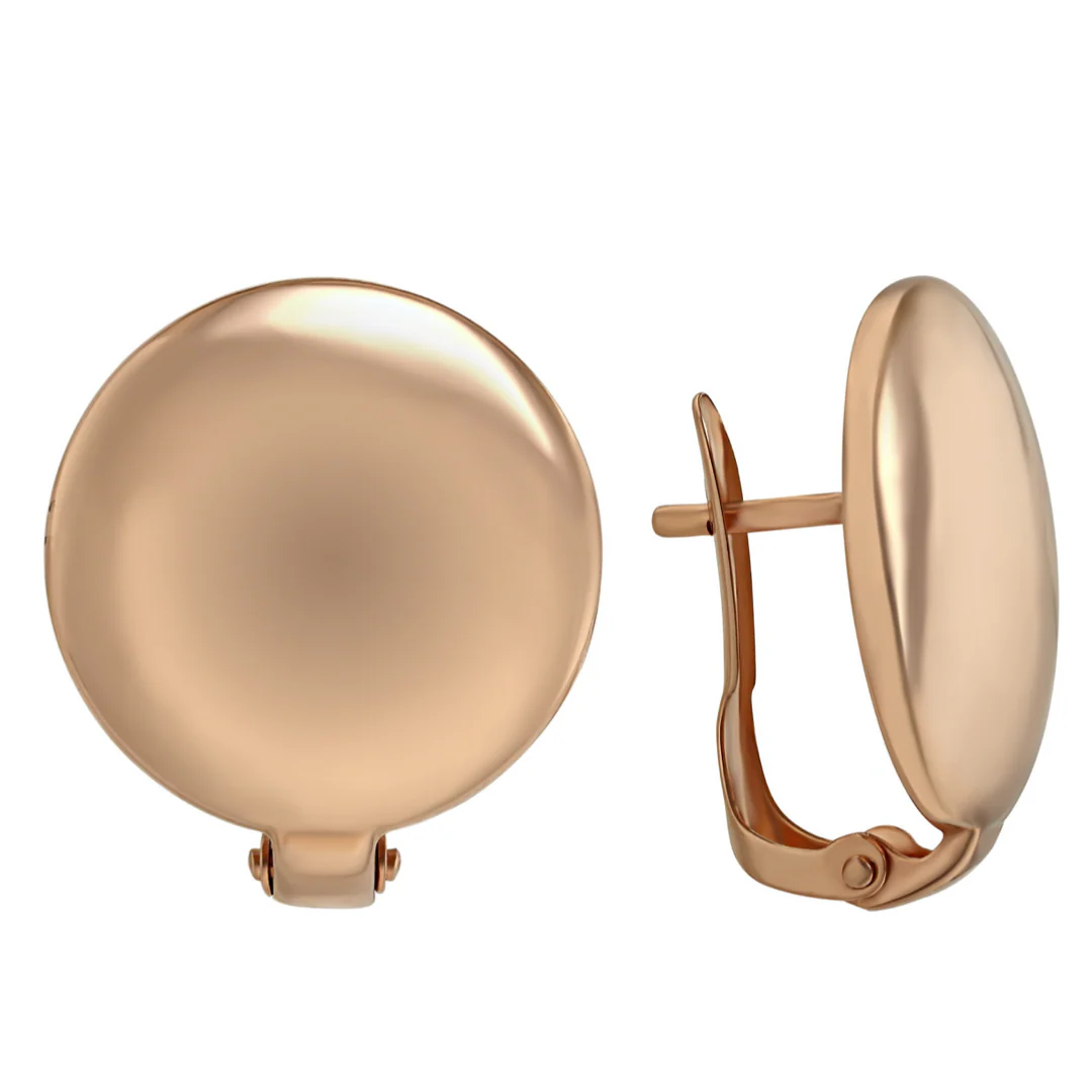 Lever Back Earrings in 14K/585 Rose Gold