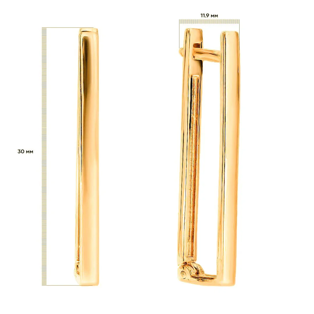 Drop Earrings in 14K/585 Yellow Gold - Image 2