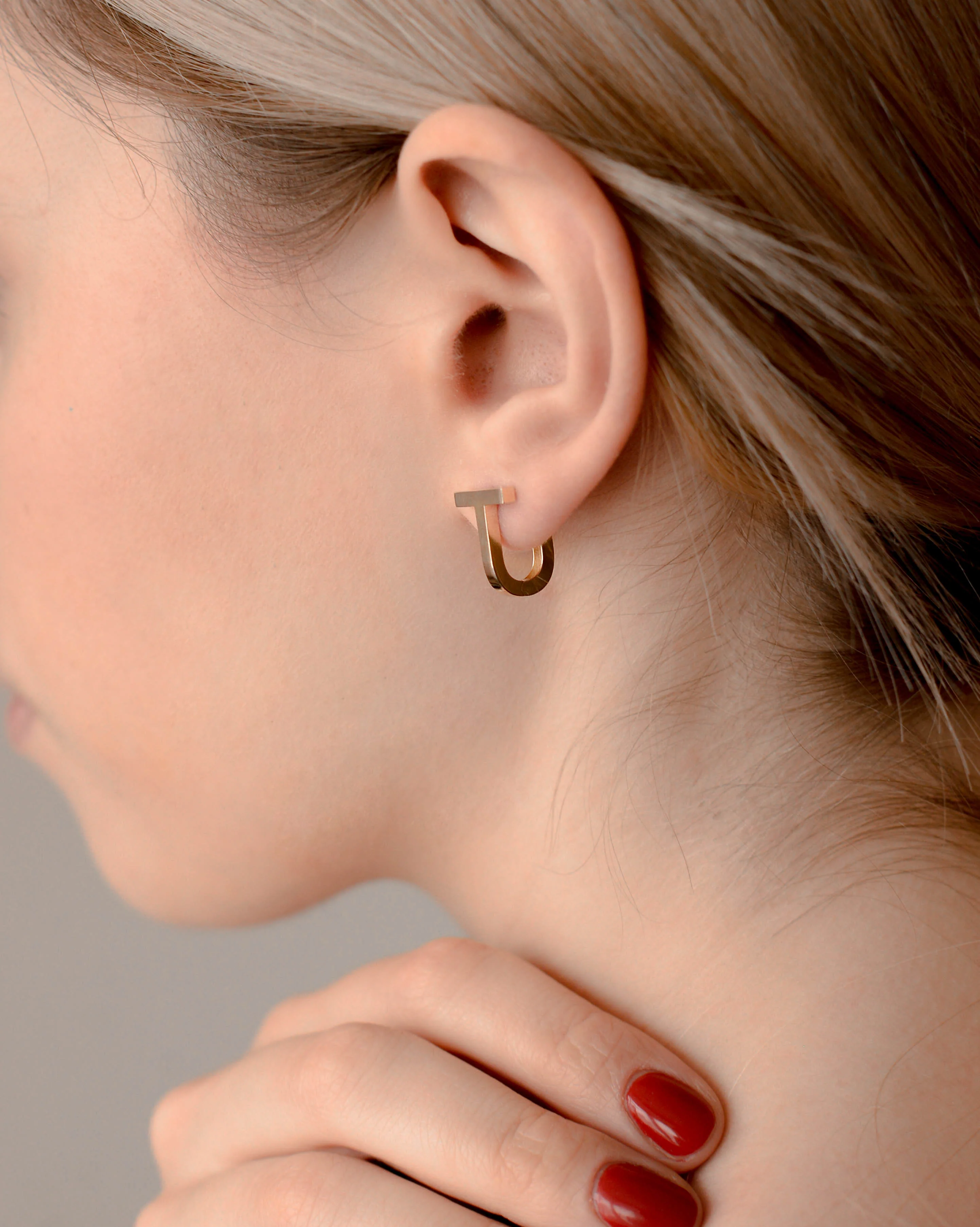 Lever Back Earrings in 14K/585 Yellow Gold - Image 2