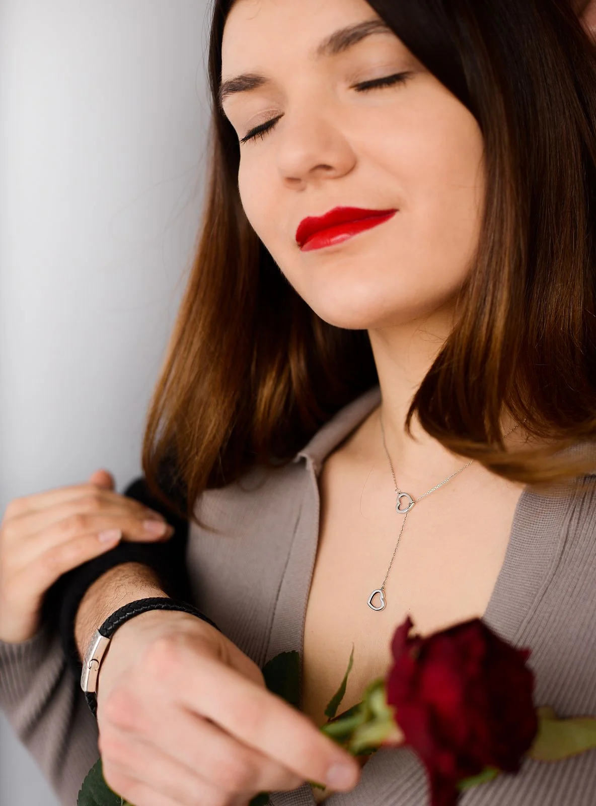 Hearts Necklace - Transformer in 14K/585 White Gold - Image 4