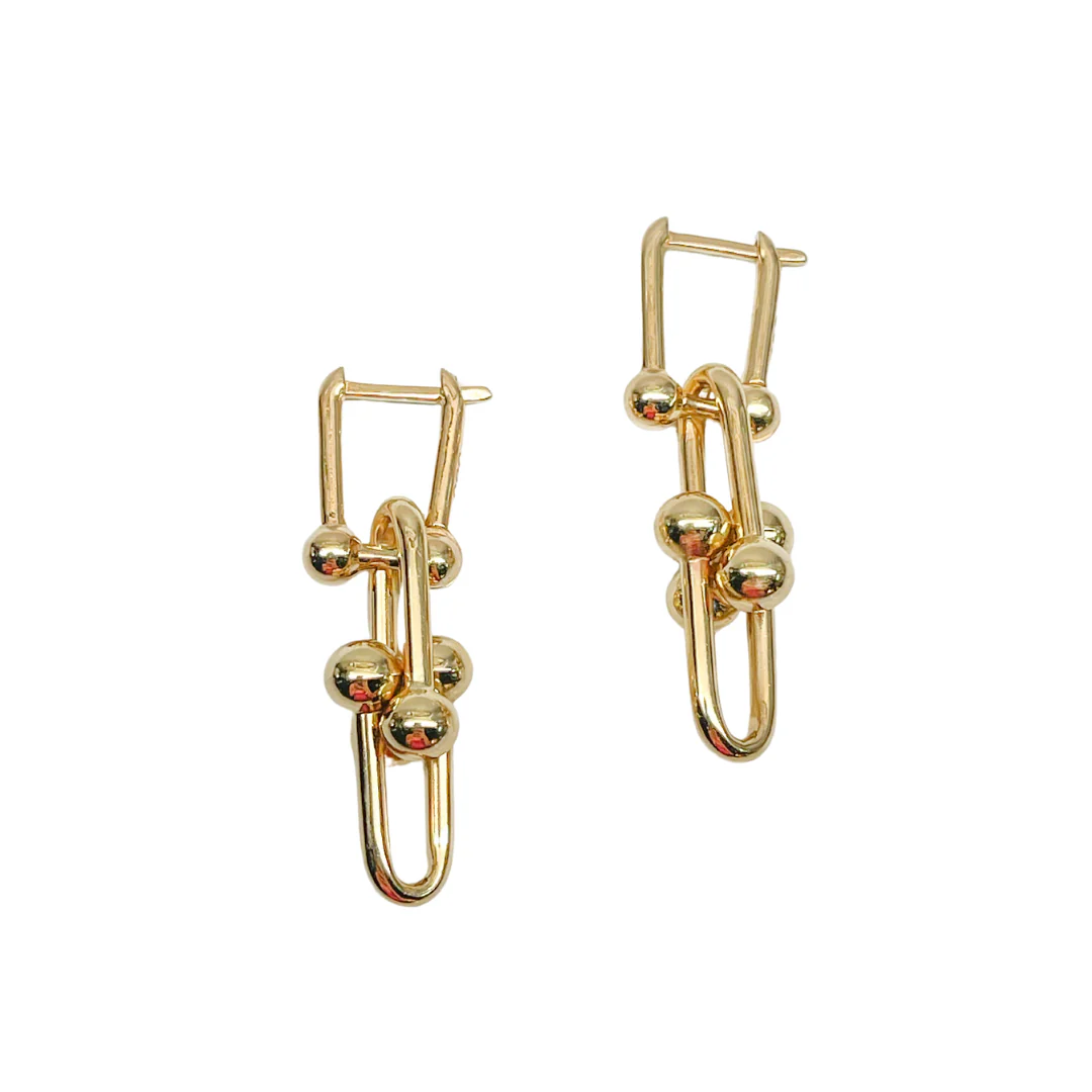 Drop Earrings in 14K/585 Yellow Gold - Image 2