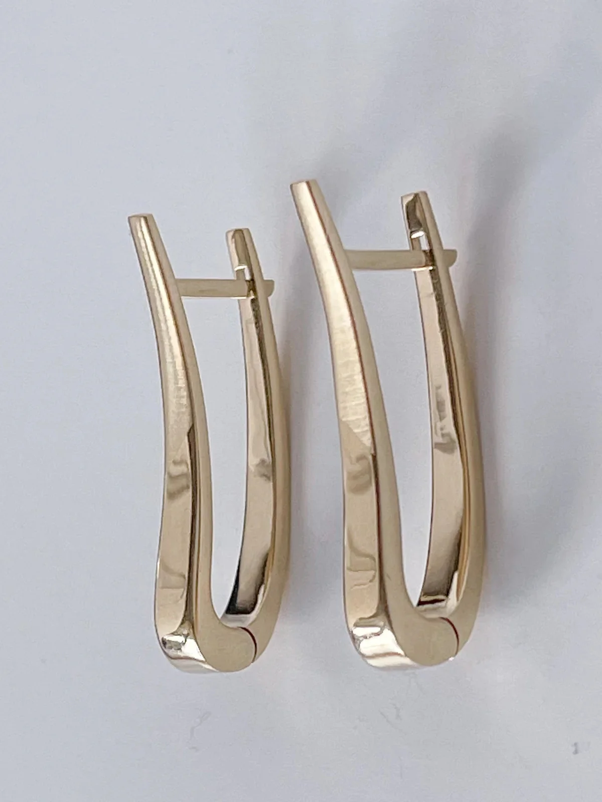 Modern Earrings in 14K/585 Yellow Gold - Image 3