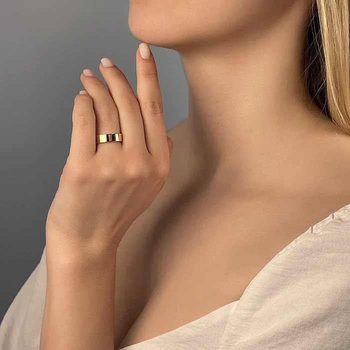 5 mm Modern Wedding Band/Ring in 14K/585 Rose Gold - Image 2