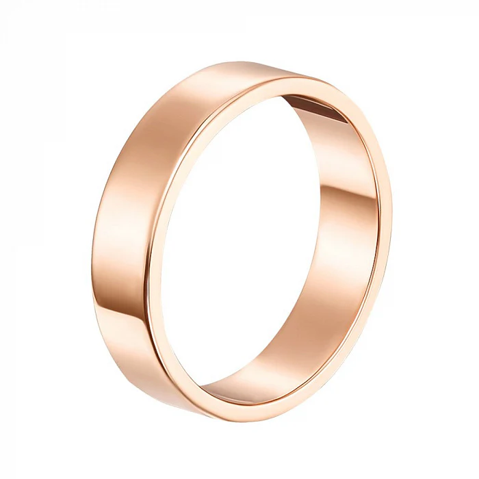 5 mm Modern Wedding Band/Ring in 14K/585 Rose Gold - Image 3