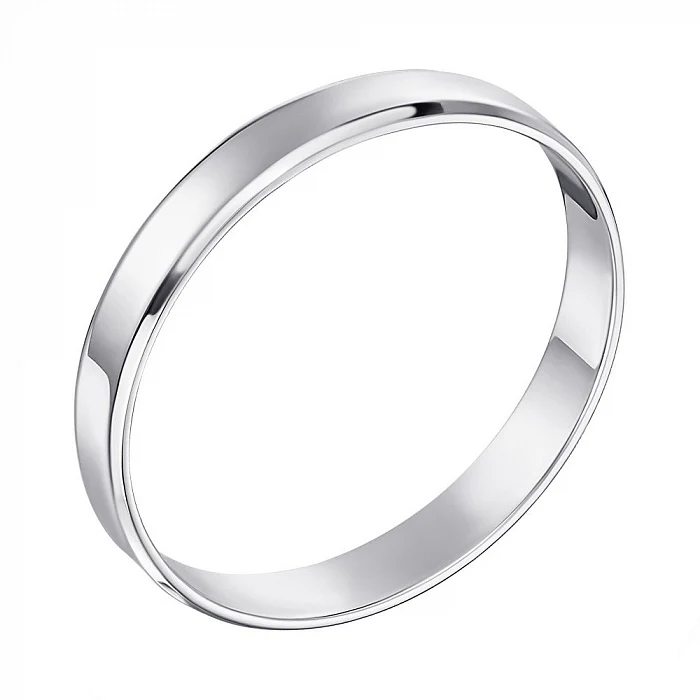 3 mm Modern Wedding Band/Ring in 14K/585 White Gold - Image 2
