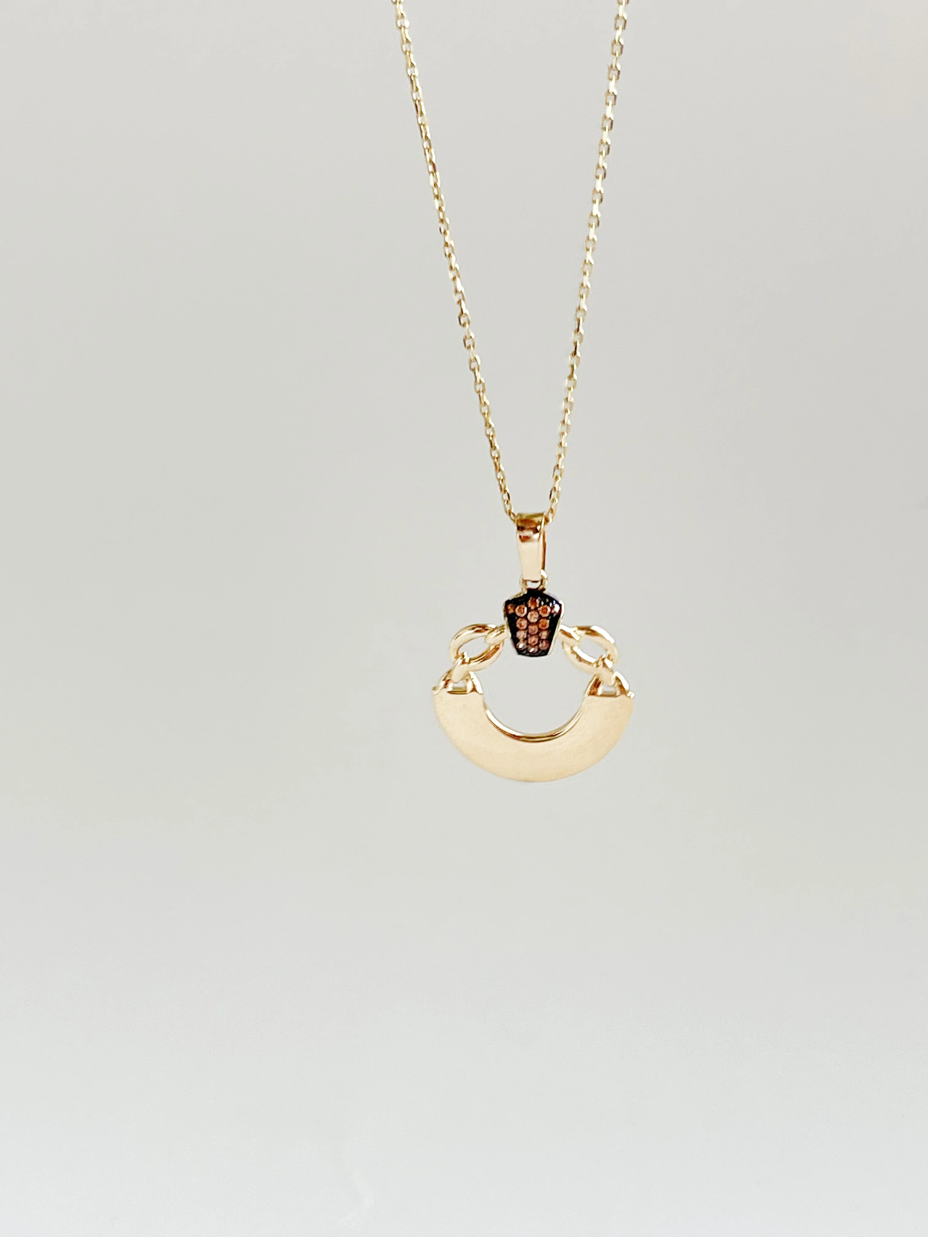 Necklace in 14K/585 Yellow Gold with Cubic Zirconia - Image 2