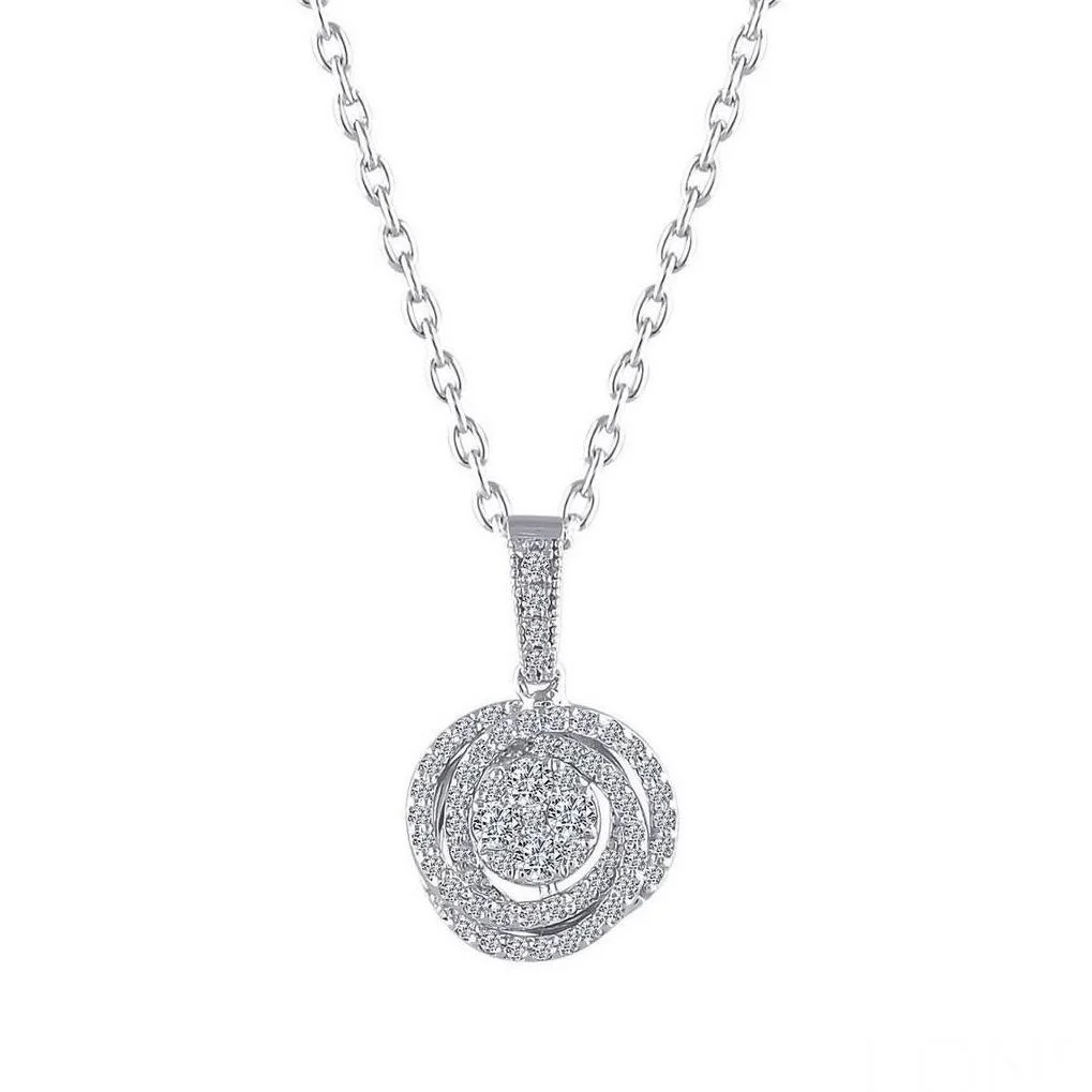 Necklace in 14K/585 White Gold with Diamonds - Image 3