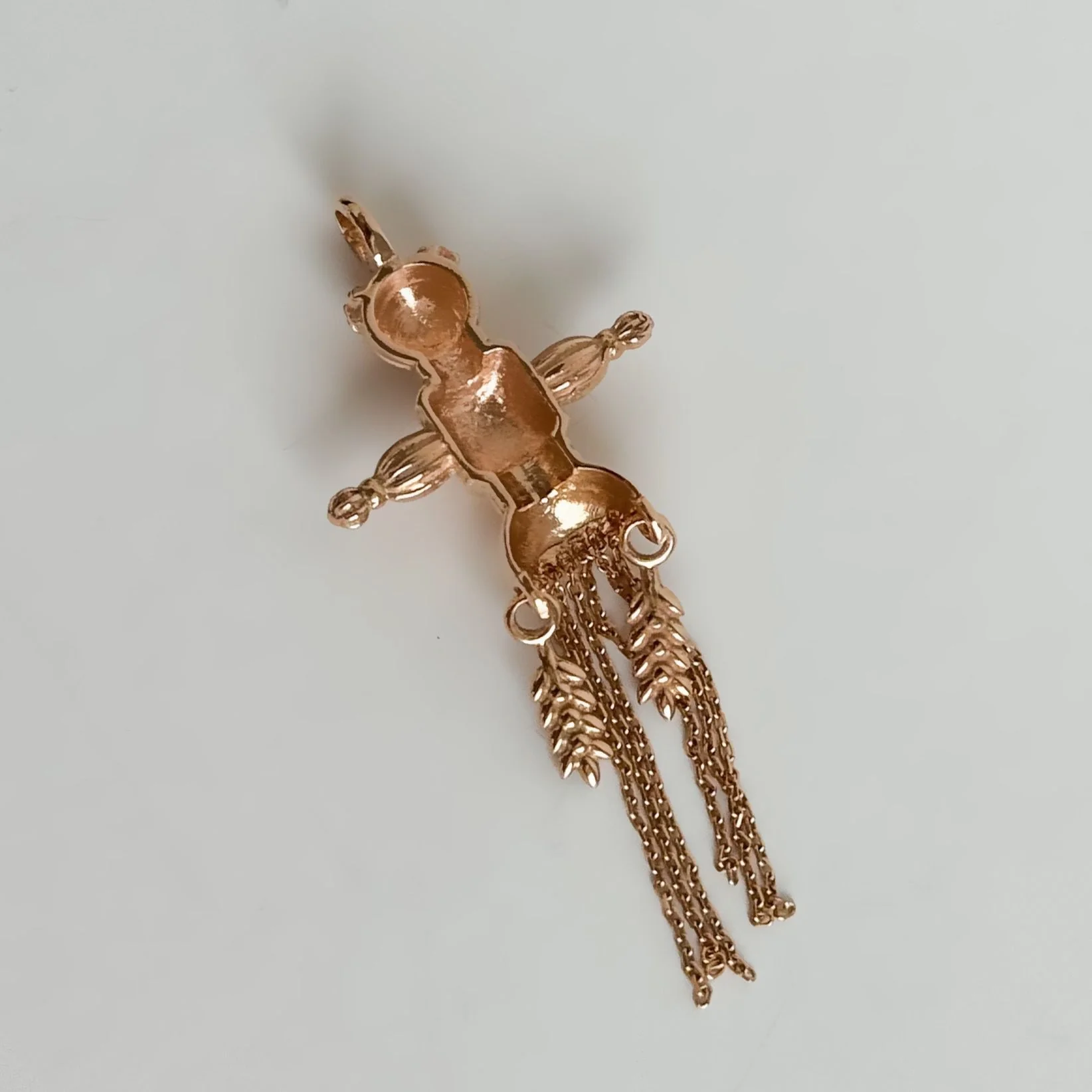 Motanka Doll Pendant in 14K/585 Rose Gold - Image 3