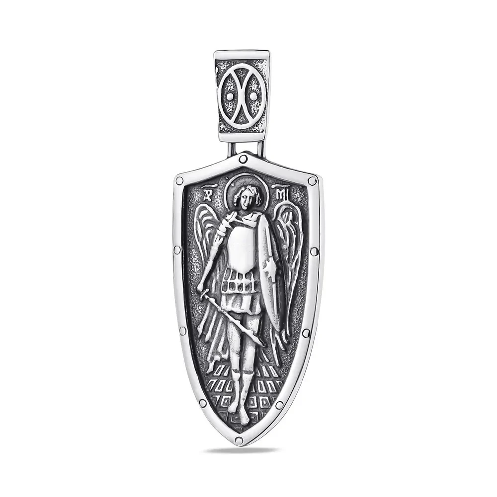 Archangel Michael Religious Pendant in 925 Sterling Silver