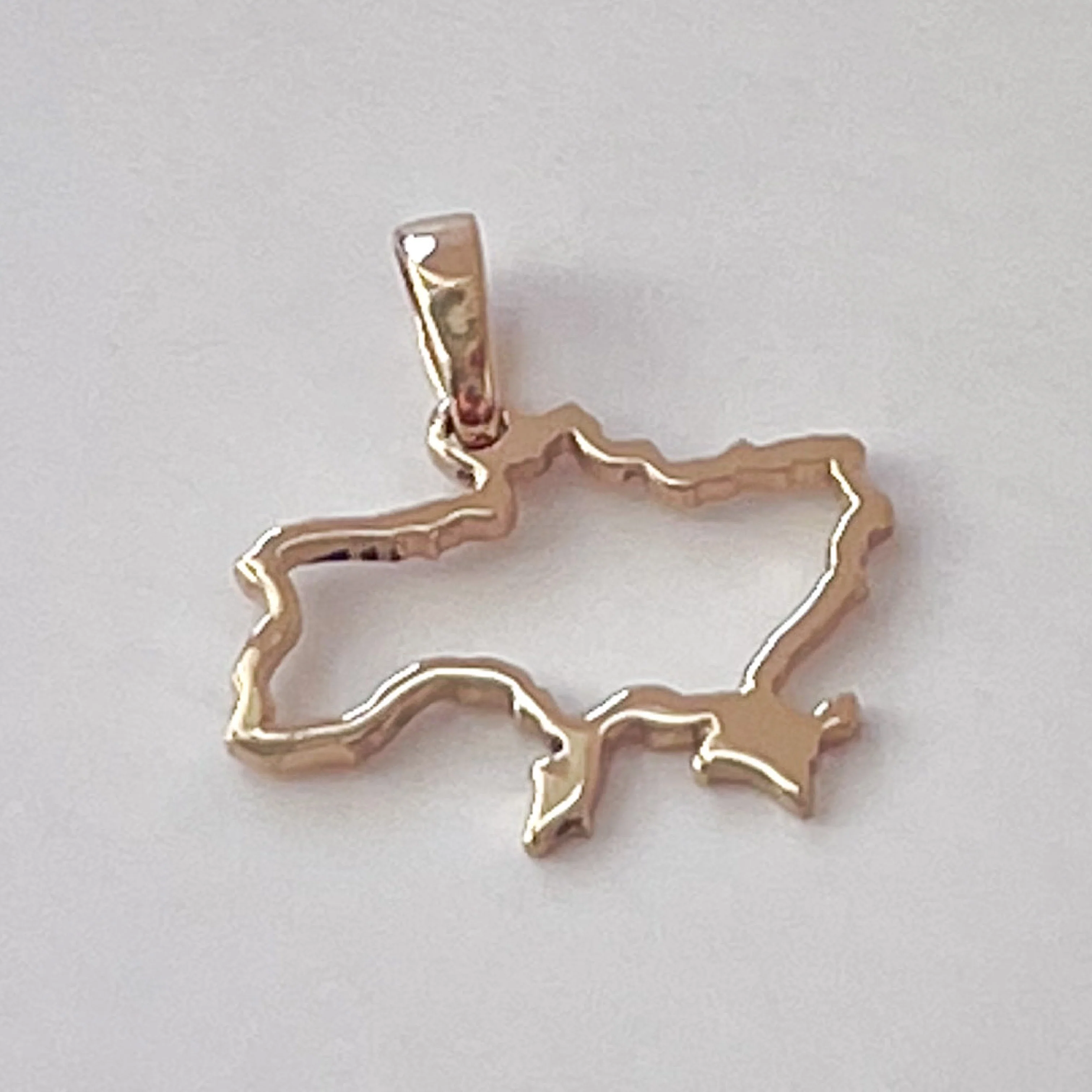 Pendant "Map of Ukraine" in 14K/585 Rose Gold - Image 2