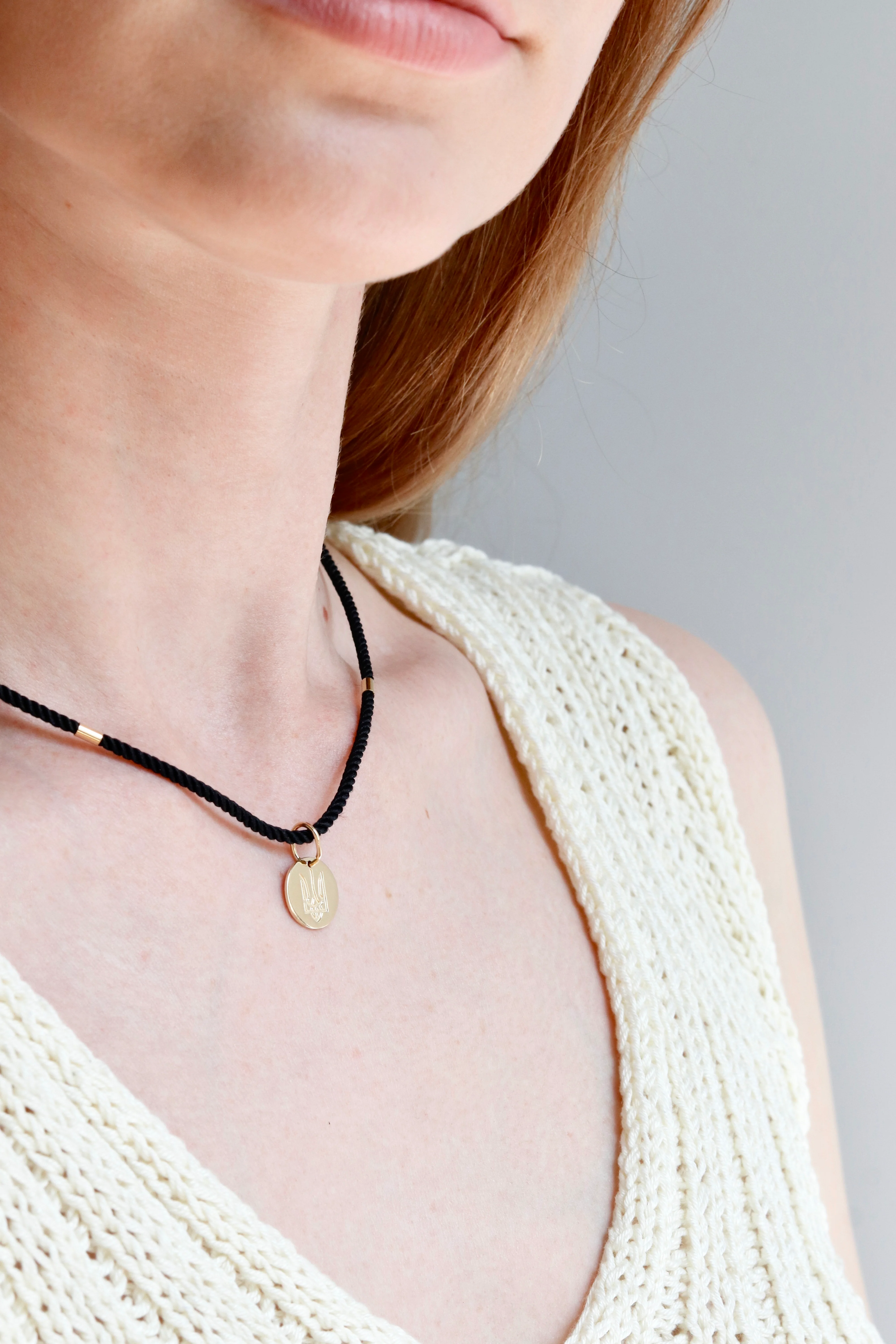Pendant Tryzub in 14K/585 Rose Gold - Image 4